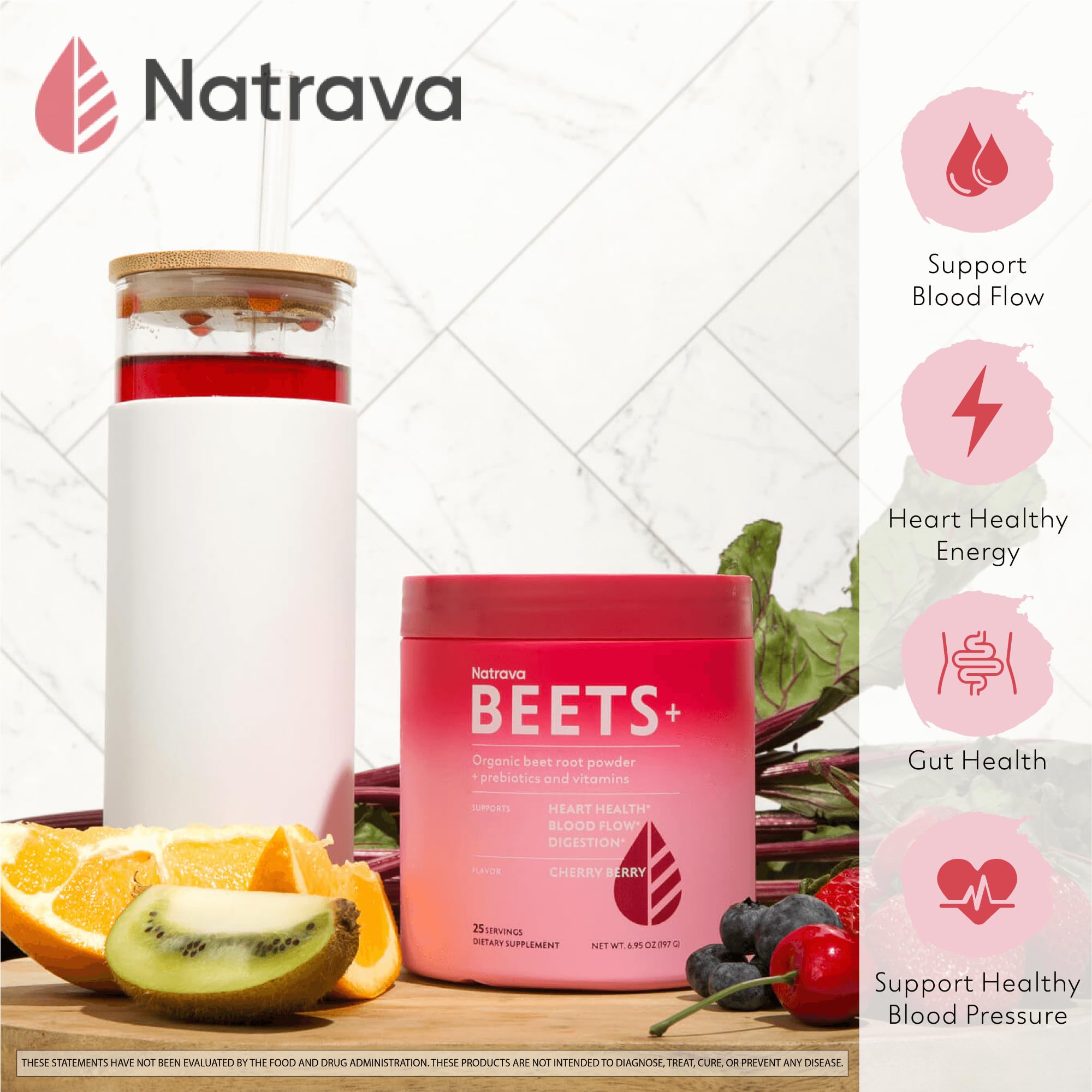 Natrava Beets+ Organic Beet Root Powder Blend Fortified with Vitamins & Prebiotics for Heart Healthy Energy & Nitric Oxide Production Natrava buy supplements canada