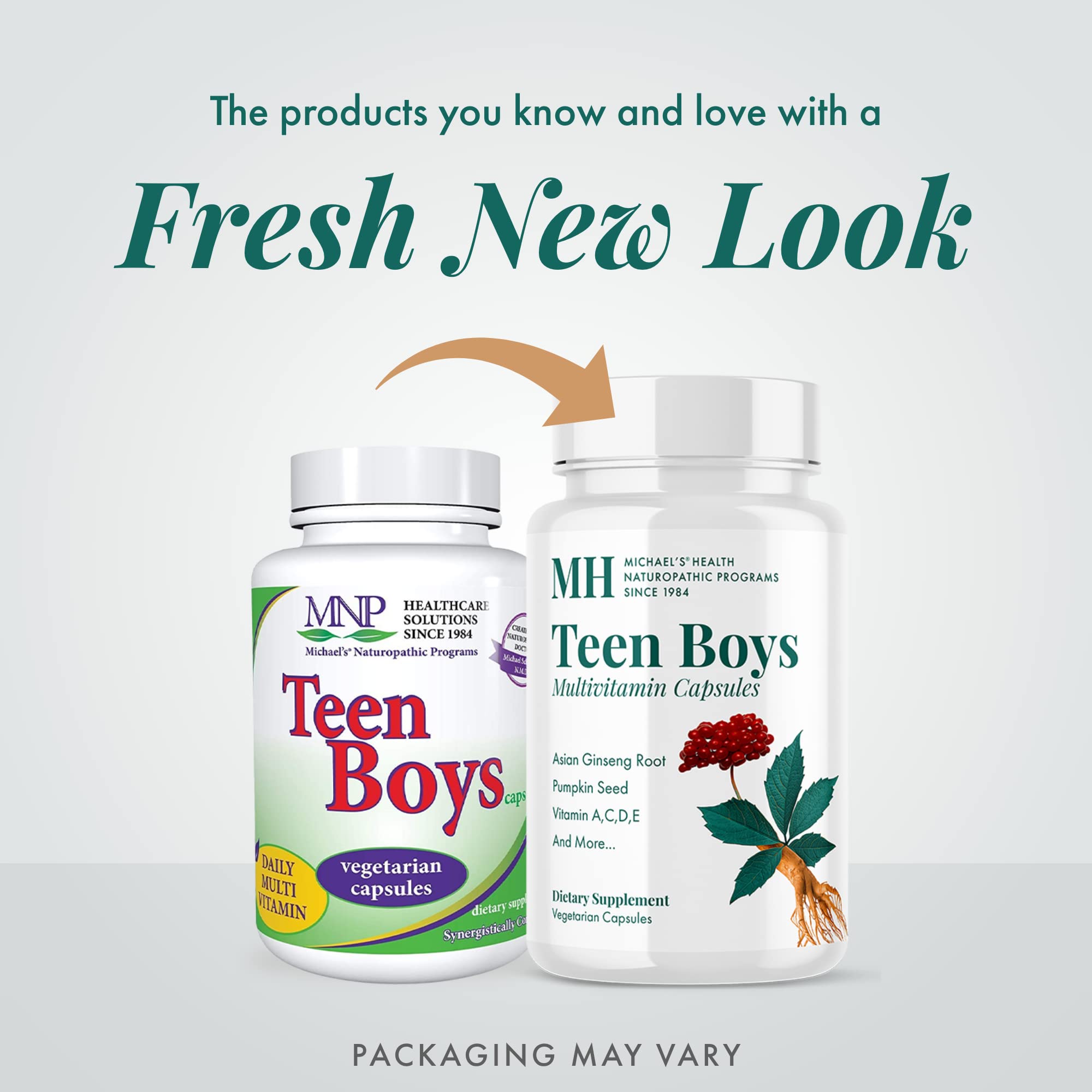 Michael's Health Naturopathic Programs Teen Boys - 60 Vegetarian Capsules - Daily Multivitamin Supplement - Kosher - 30 Servings MICHAEL'S buy supplements canada