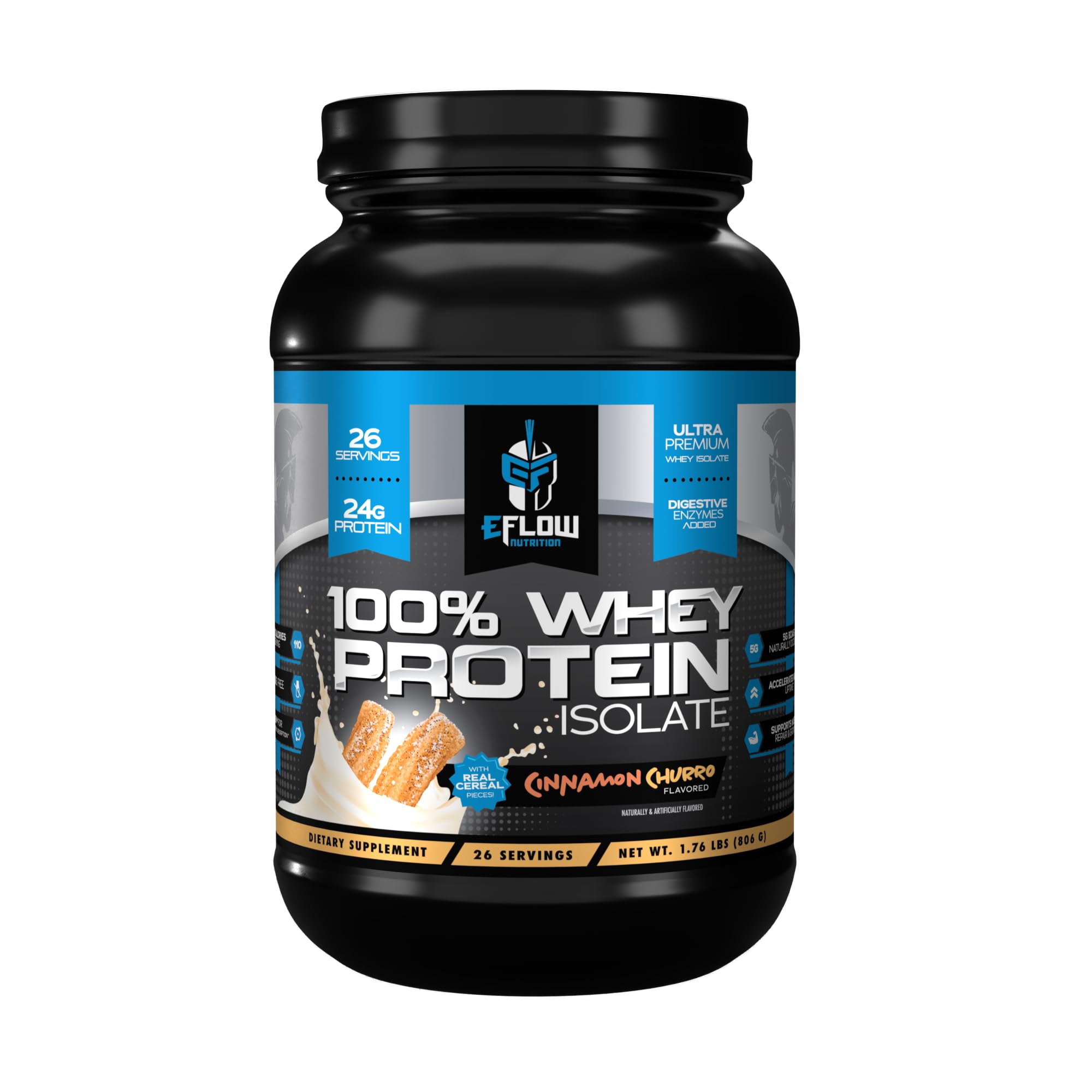 eFlow Nutrition 100% Whey Protein Isolate - Lactose-Free Digestive Enzymes Added eFlow Nutrition buy supplements canada