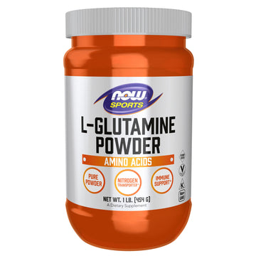 NOW Foods Sports Nutrition, L-Glutamine Pure Powder, Nitrogen Transporter*, Amino Acid, 1-Pound NOW Foods buy supplements canada