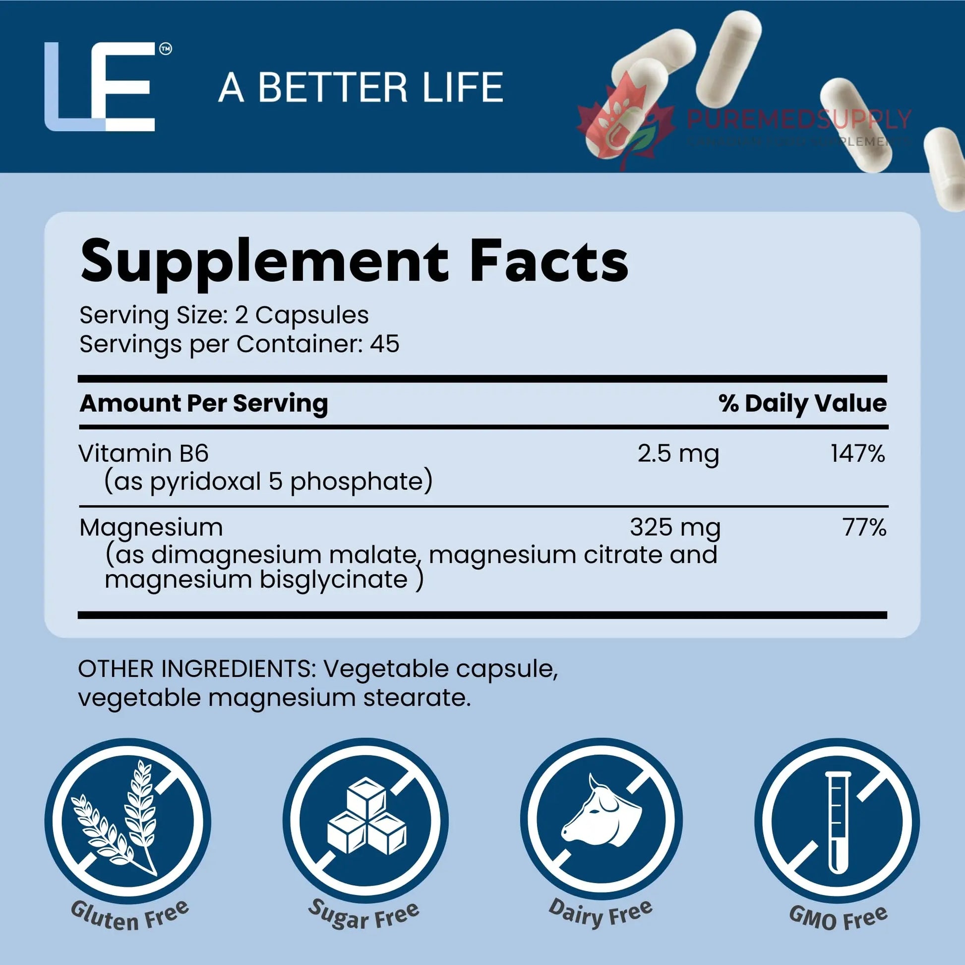 Life Enhancement Ultra Triple Magnesium Complex - 325 mg - with B6, Glycinate, Malate & Citrate - Magnesium Supplement Enhance Sleep and Brain Function - Made in USA (90 Vegetarian Capsules) Life Enhancement buy supplements canada