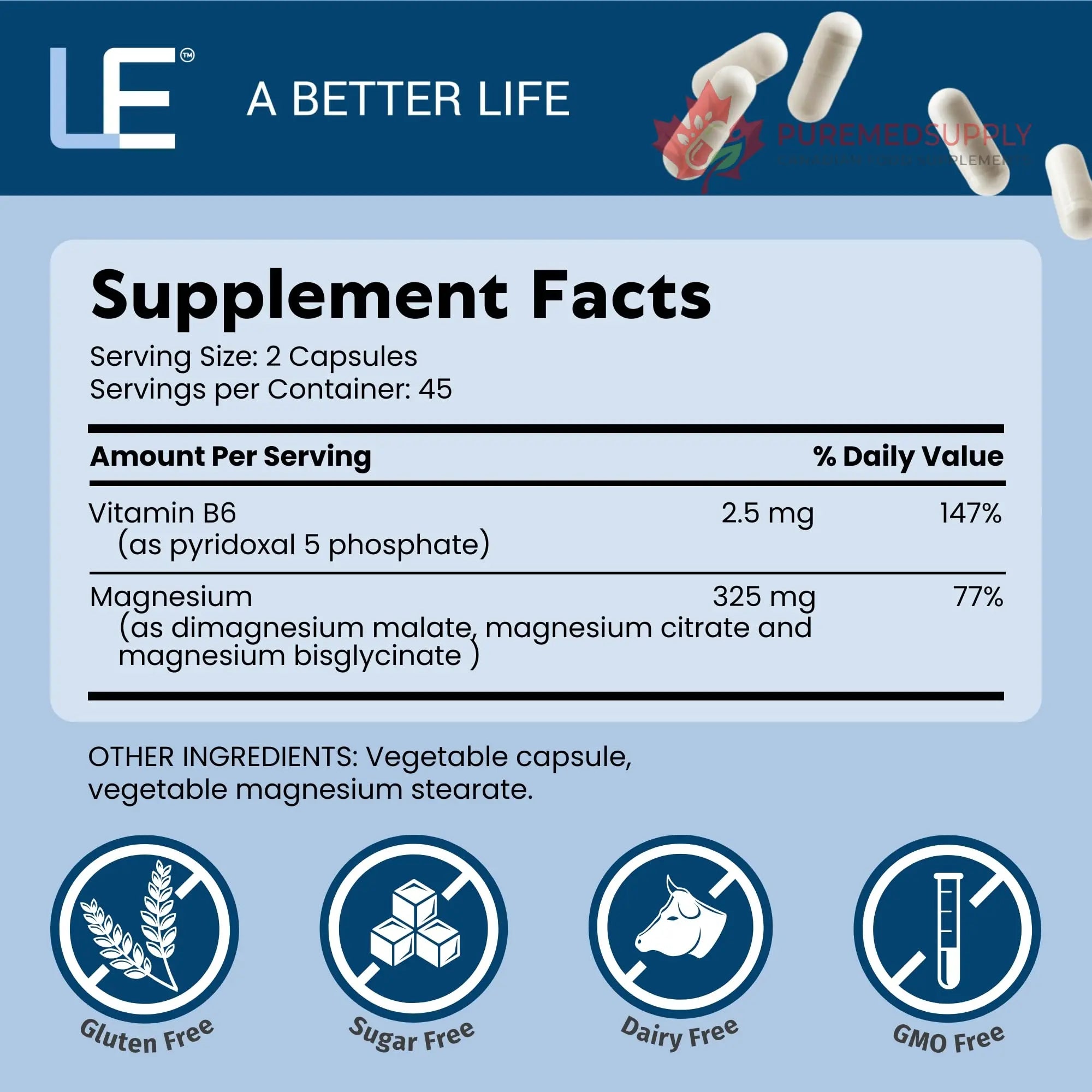 Life Enhancement Ultra Triple Magnesium Complex - 325 mg - with B6, Glycinate, Malate & Citrate - Magnesium Supplement Enhance Sleep and Brain Function - Made in USA (90 Vegetarian Capsules) Life Enhancement buy supplements canada