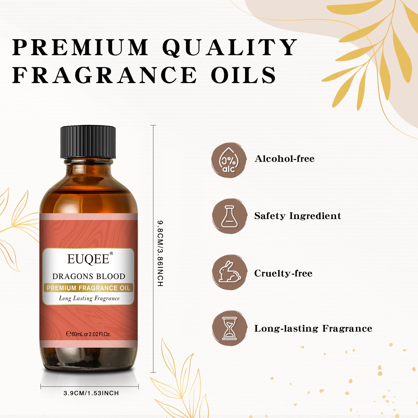 EUQEE Dragons Blood Fragrance Oils, 60ml Scent Essential Oils with Glass Dropper for Diffusers EUQEE buy supplements canada