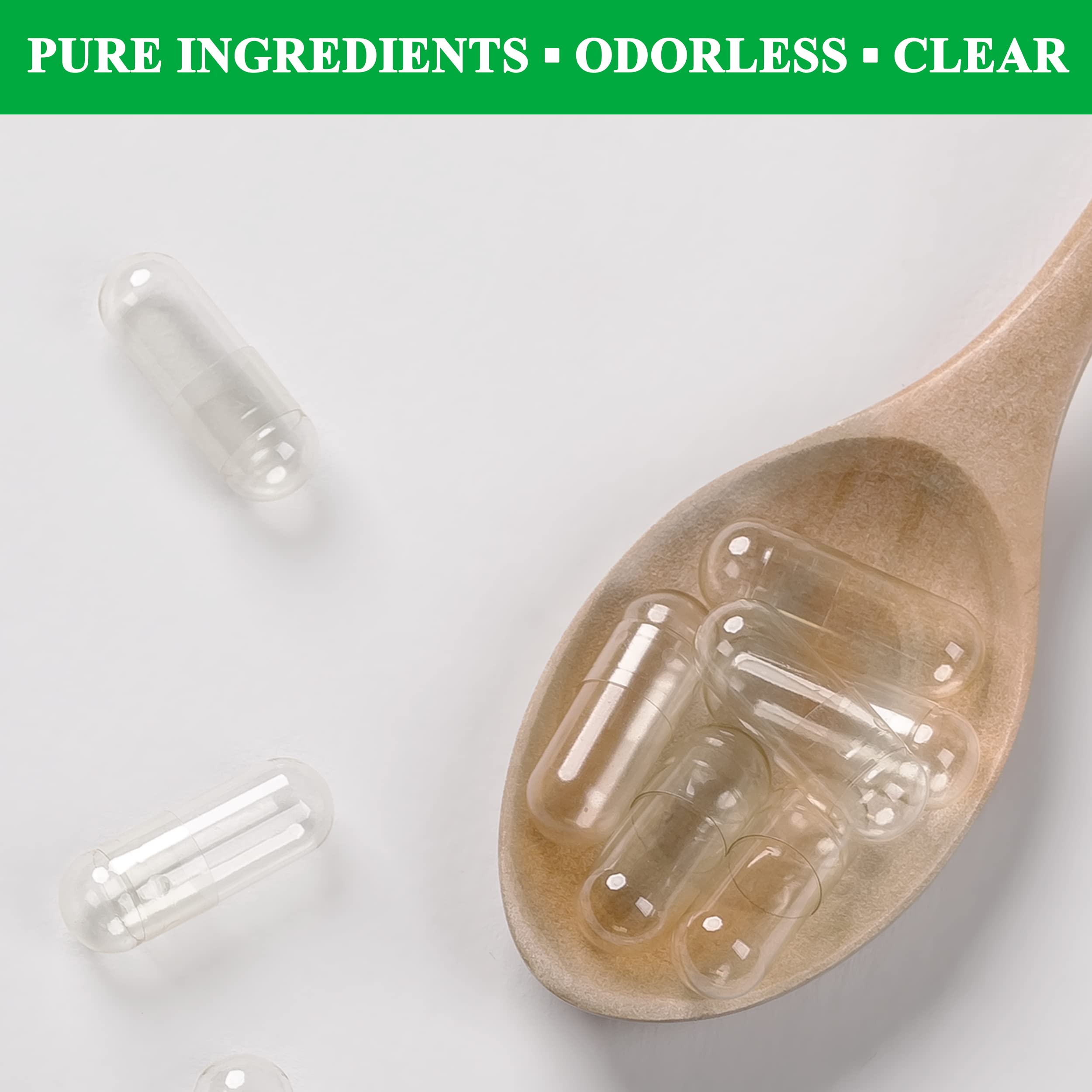 wananfu Size 0 Empty Capsules Vegetarian (100 Count) Bundle with Micro Lab Spoon, Clear Fillable Veggie Pill Capsules Size 0 for Making Your Own Supplements wananfu buy supplements canada