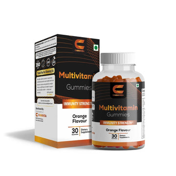 CHARMSVEDA Multivitamin Gummies – Energy, Immunity & Overall Wellness with DHA, Vitamin C, Zinc & Antioxidants – Orange Flavour – 30 Gummies CHARMSVEDA buy supplements canada