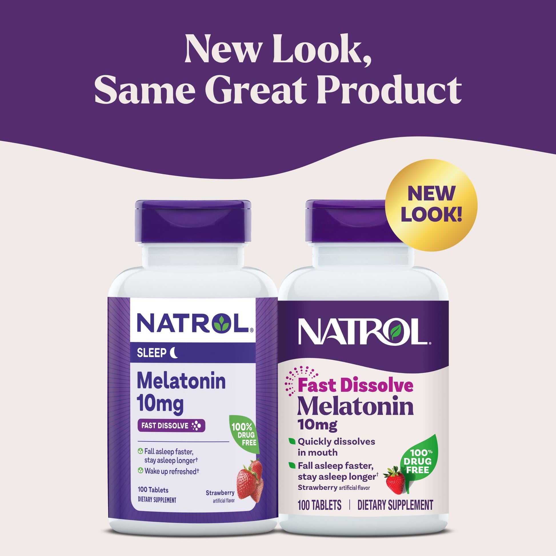 Natrol Melatonin 10mg Fast Dissolve Tablets - Strawberry Flavor, 100 Count, Sleep Support, Fast Dissolve Melatonin for Adults, 100-Day Supply Natrol buy supplements canada
