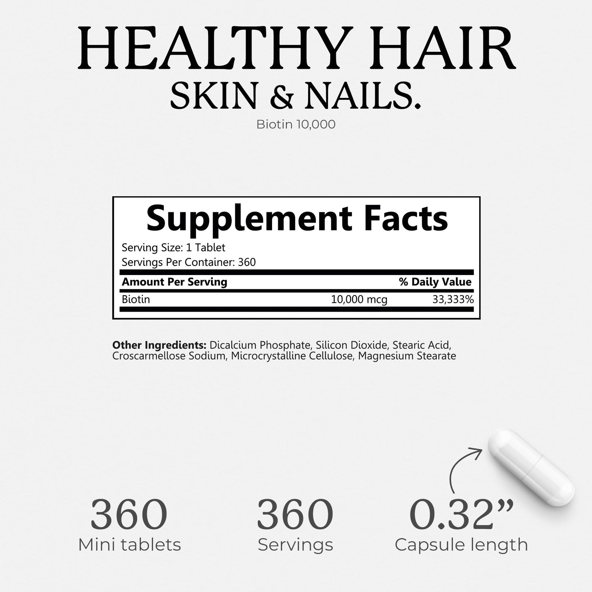 Bliss Serenity Biotin 10000mcg - Max Strength Biotin Supplement - Hair Skin and Nails Vitamins Bliss Serenity buy supplements canada