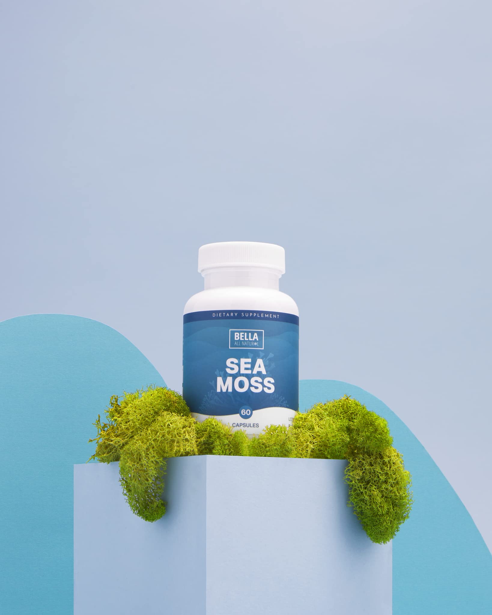Bella All Natural Sea Moss Vitamins | Pure Sea Moss | Irish Sea Moss, 60 Capsules Bella All Natural buy supplements canada