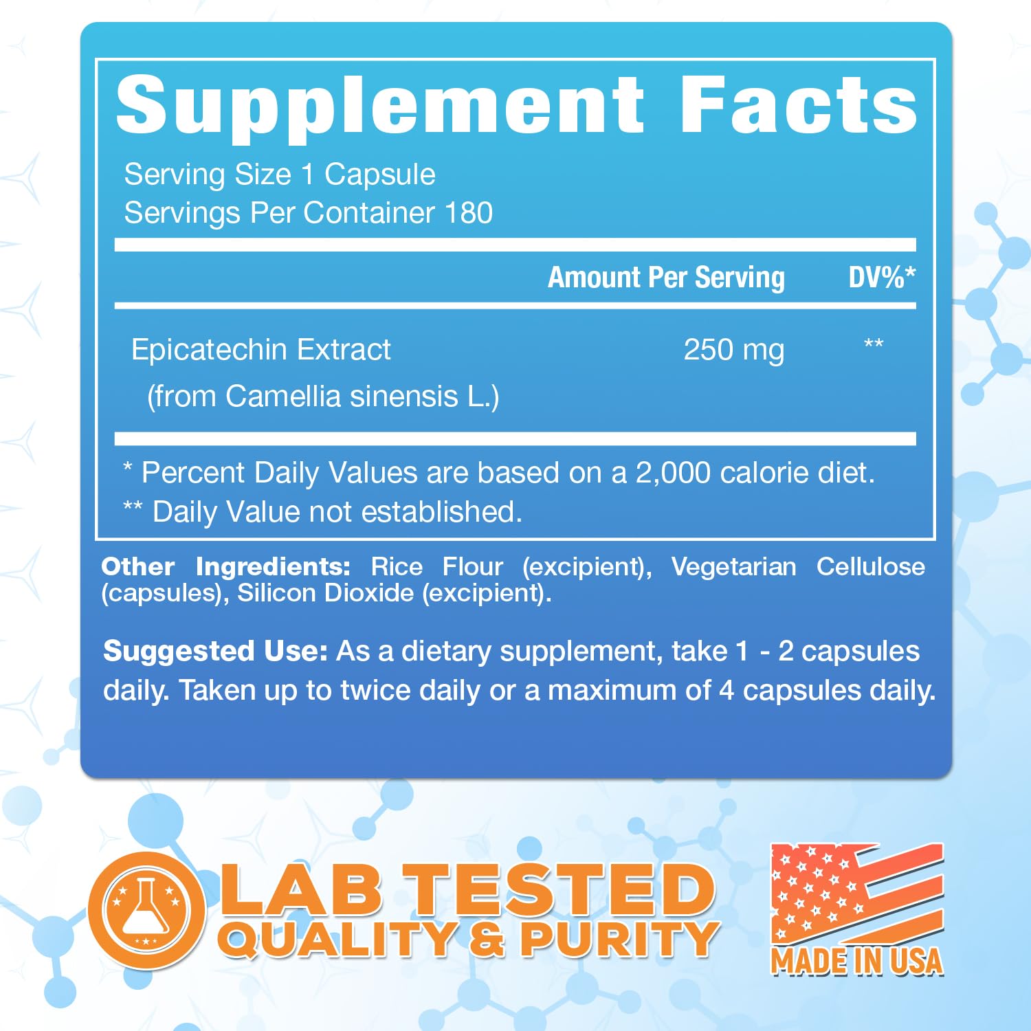 Muscle Empire Epicatechin Extract Capsules | EPI 250mg | 180 Pill Count | Supports Lean Muscle Empire buy supplements canada