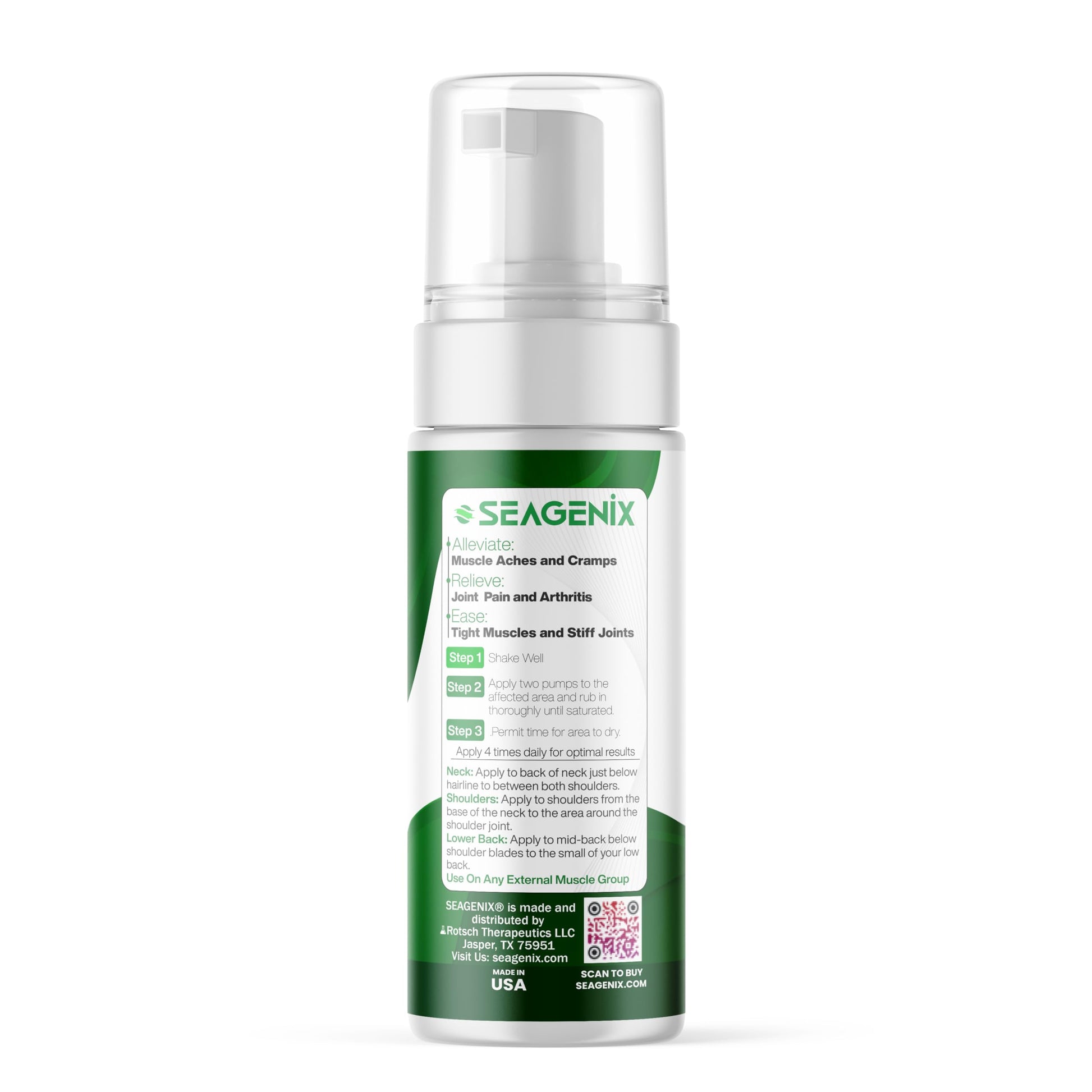 Seagenix Menthol Relief Muscle and Joint Foam - Magnesium Spray Menthol Formula - Joint and Muscle Relief – Relax Tight Muscles – Ease Muscle Cramps Fast - All Natural – Relief for Legs, Neck, Back. Seagenix buy supplements canada
