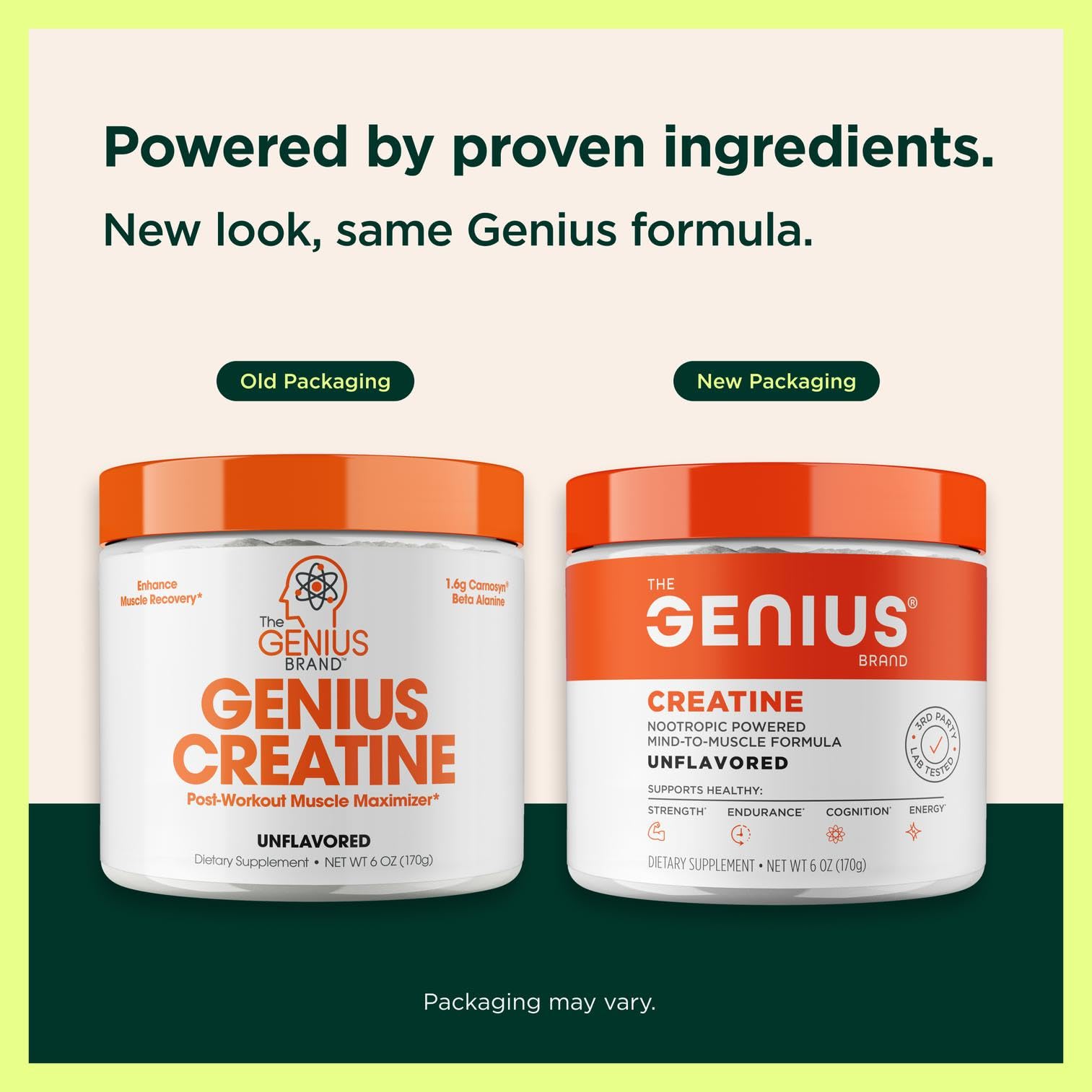 The Genius Brand Genius Creatine - Creatine Monohydrate Powder for Active Lifestyles - Endurance, Strength, Brain Performance & Muscle Health Support - Mind-to-Muscle Formula - Unflavored - 6 oz The Genius Brand buy supplements canada