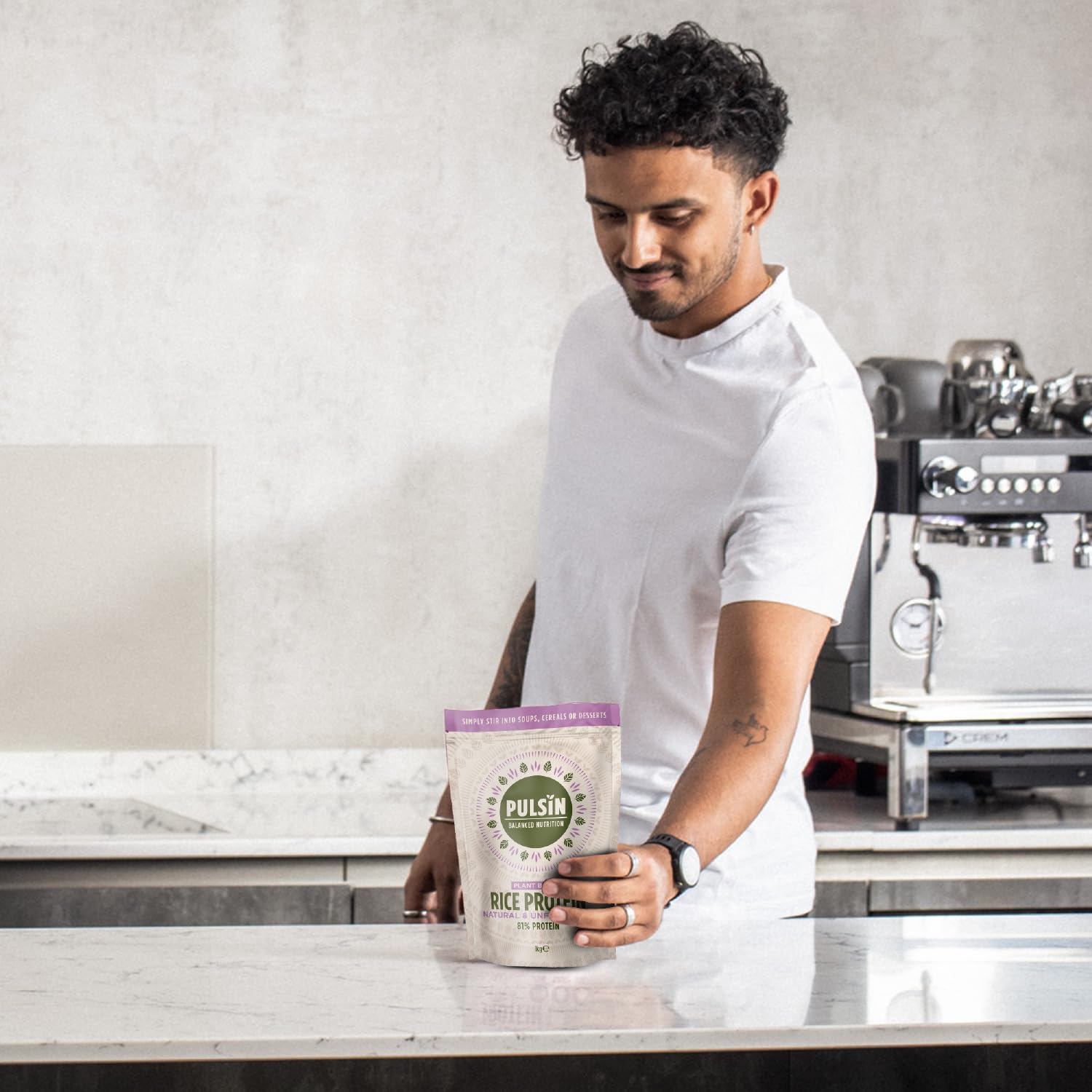 Pulsin - Natural & Unflavoured Vegan Rice Protein Powder - 1kg - 8.1g Protein, 0.4g Carbs, 43 Kcal Per Serving Pulsin buy supplements canada