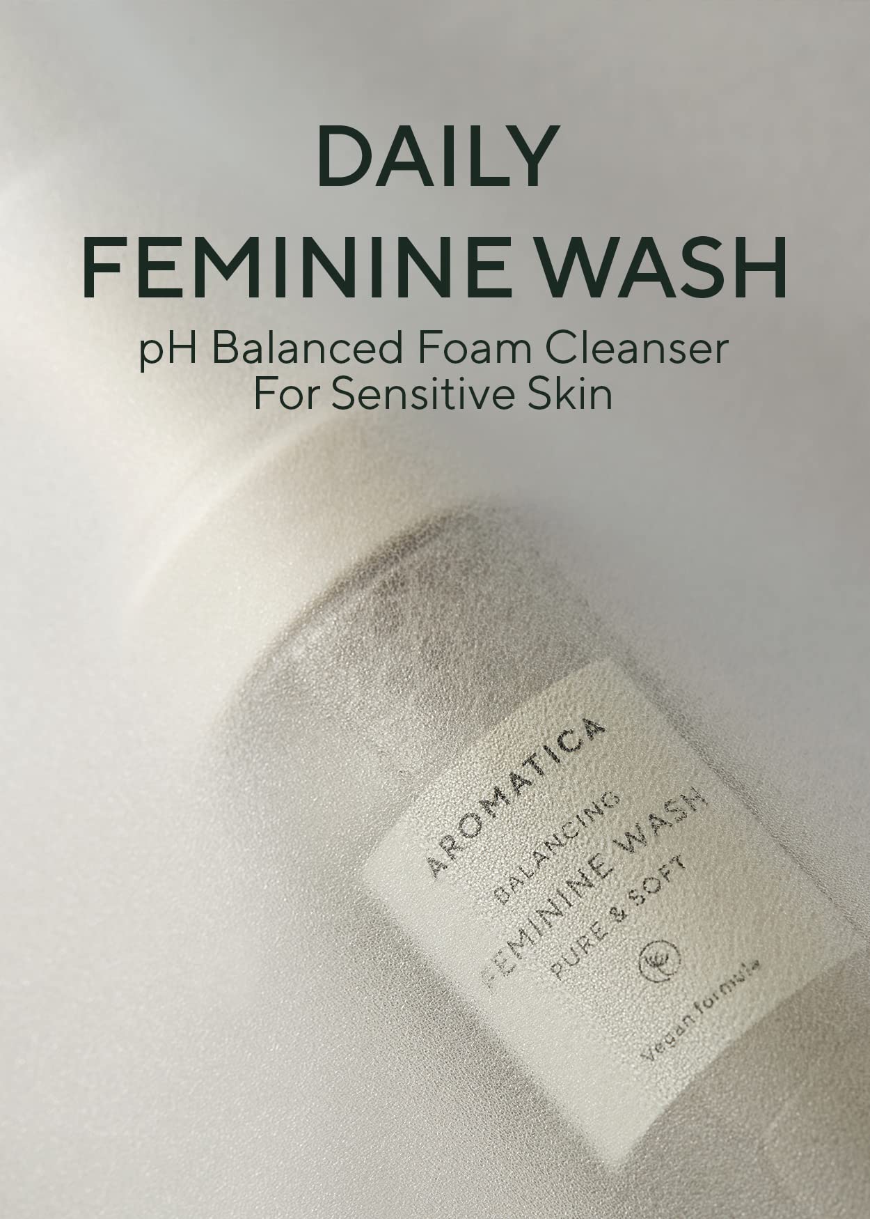 AROMATICA Pure and Soft Feminine Foaming Wash | Vegan, pH-Balanced, Natural Ingredients AROMATICA buy supplements canada
