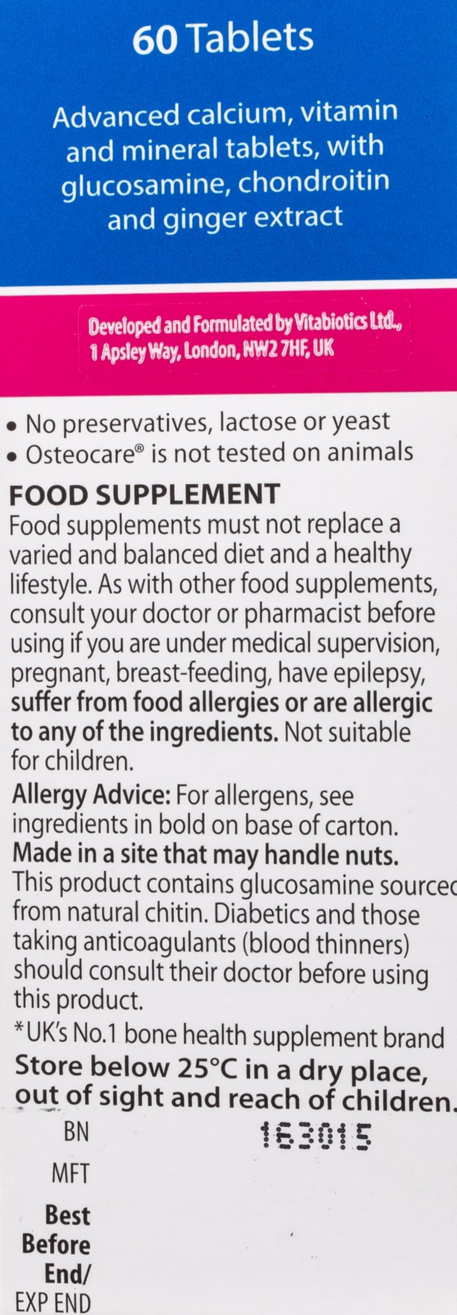 Vitabiotics Osteocare Joint Vitabiotics buy supplements canada
