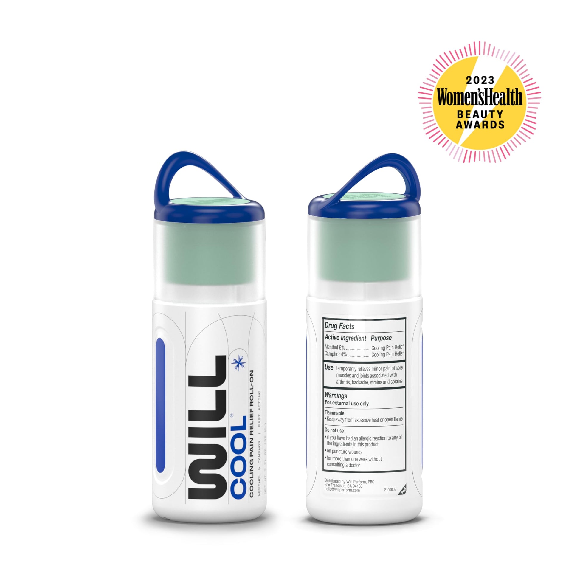 WILL PERFORM Menthol & Camphor Cooling Pain Relief for Muscle Recovery I Stop Pain Fast with ICY Relief for Joint & Muscle Therapy I Ice Bath On-The-Go, 3oz| HSA FSA Eligible WILL PERFORM buy supplements canada