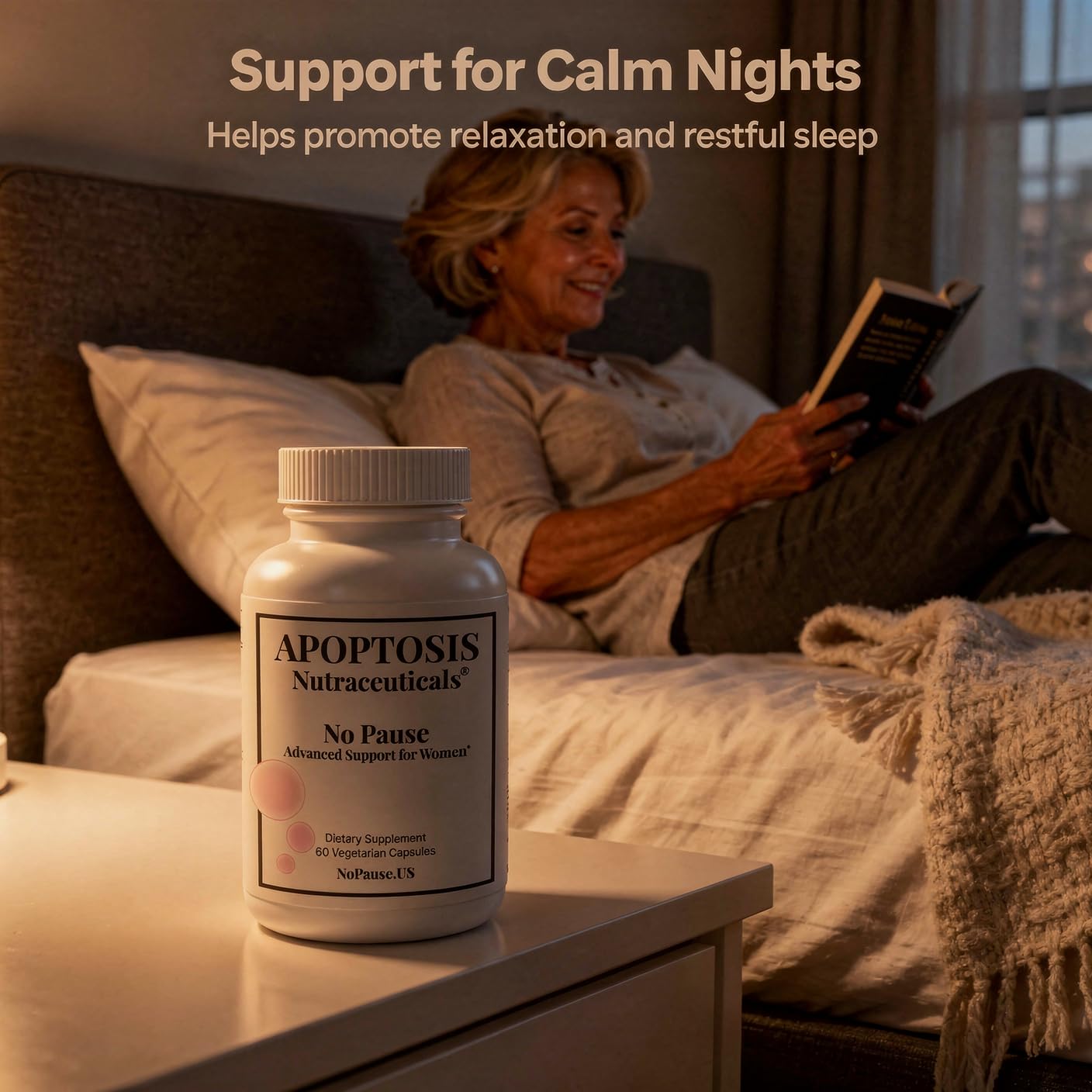 Apoptosis Menopause Supplement for Women – Supports Hot Flash Relief, Mood Balance, Energy & Vitality – with L-Arginine – 60 Capsules – Made in USA Apoptosis Nutraceuticals buy supplements canada