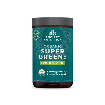 Ancient Nutrition Supergreens Energizer Powder, Organic Superfood Powder with Caffeine Ancient Nutrition buy supplements canada