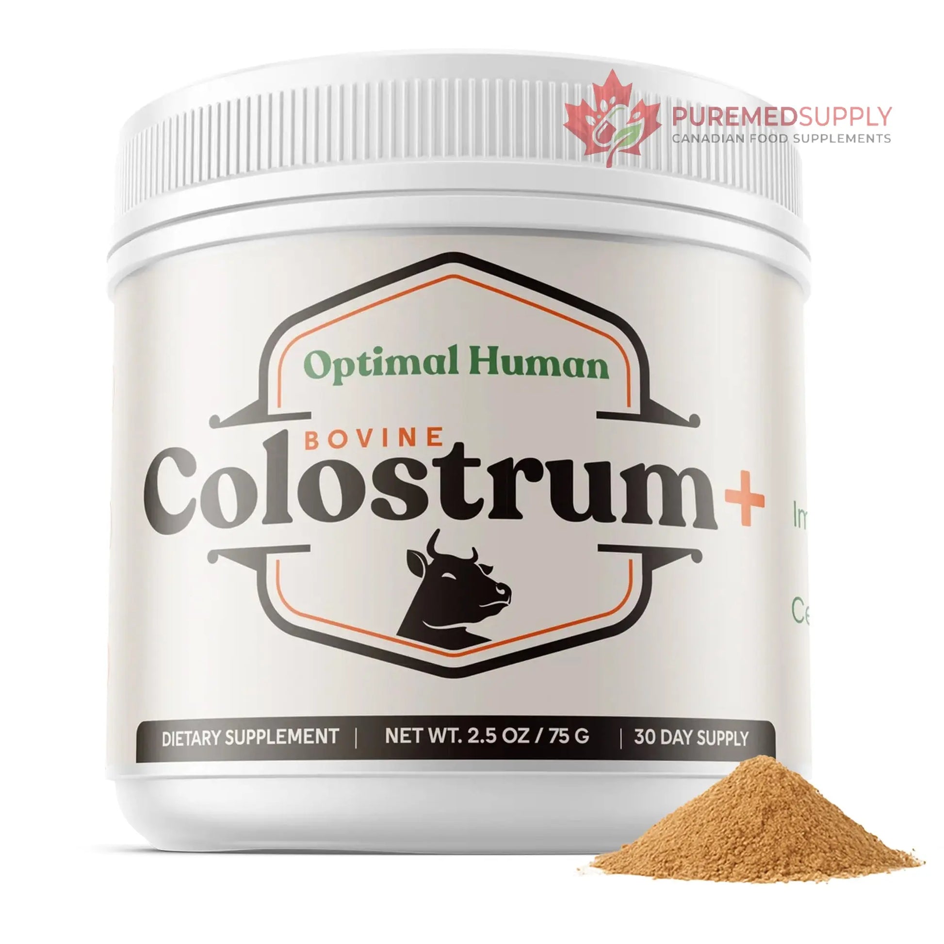 O H Optimal Human Bovine Colostrum Powder with Marshmallow Root – Gut & Immune Support Colostrum Supplement Capsules with IgG & Protein – Non-GMO, GMP Certified, Made in USA – Unflavored 30 Servings O H buy supplements canada