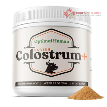 O H Optimal Human Bovine Colostrum Powder with Marshmallow Root – Gut & Immune Support Colostrum Supplement Capsules with IgG & Protein – Non-GMO, GMP Certified, Made in USA – Unflavored 30 Servings O H buy supplements canada