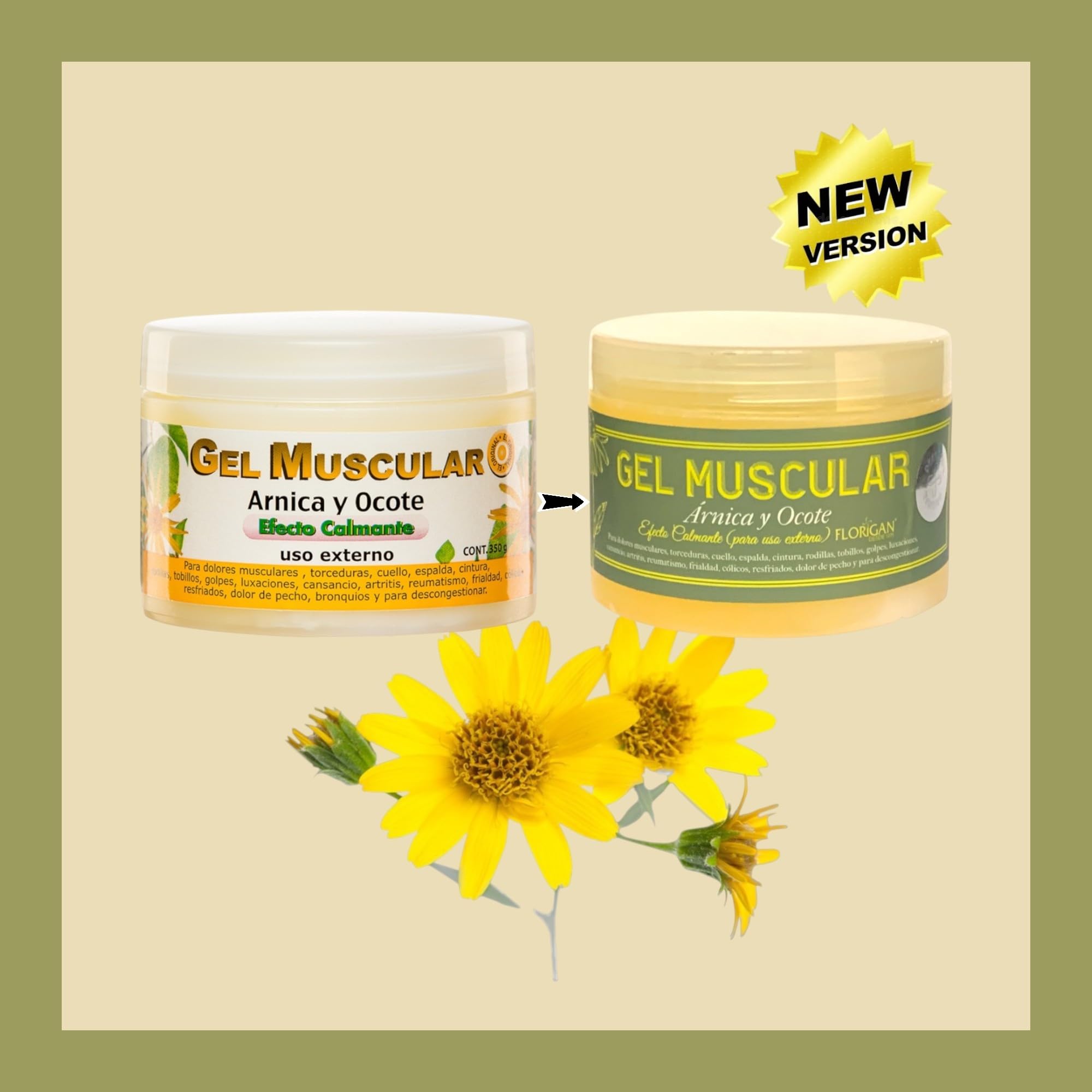 Arnica and Ocote Muscle Gel 350grs. Florigan buy supplements canada