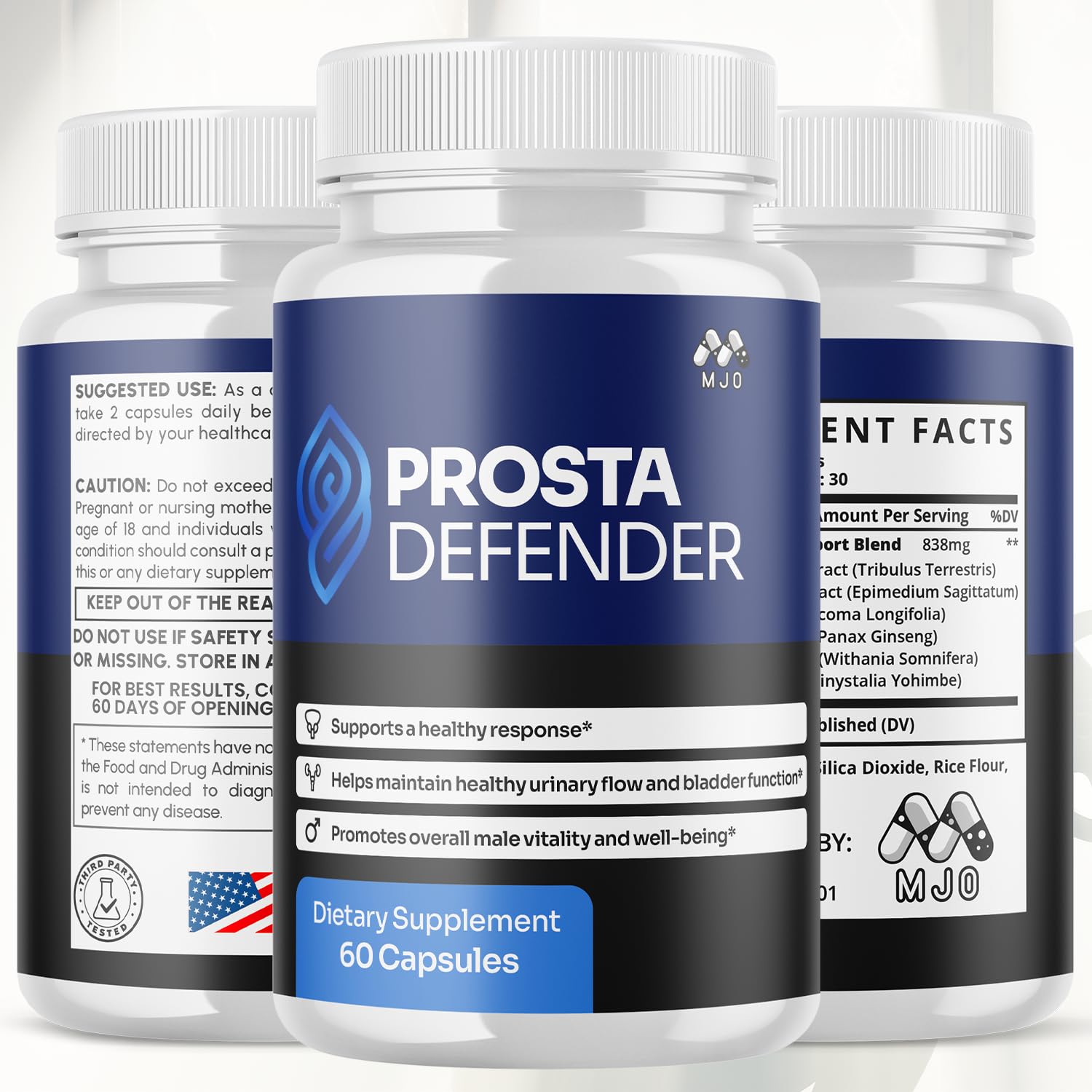 (3 Pack) Prosta Defender Capsules, Official Prostadefender Pills with All Natural Ingredients, Advanced Overall Health and Wellness Supplement, Natural Maximum Strength Vitamin Formula (180 Capsules) MJO buy supplements canada