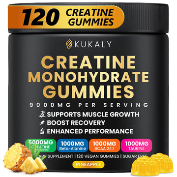ZyterX Creatine Monohydrate Gummies for Men & Women, 9000MG Creatine Gummies Sugar Free with L-Taurine, BCAA 2:1, B12 B6 for Boost Strength, Focus & Endurance, ZyterX buy supplements canada