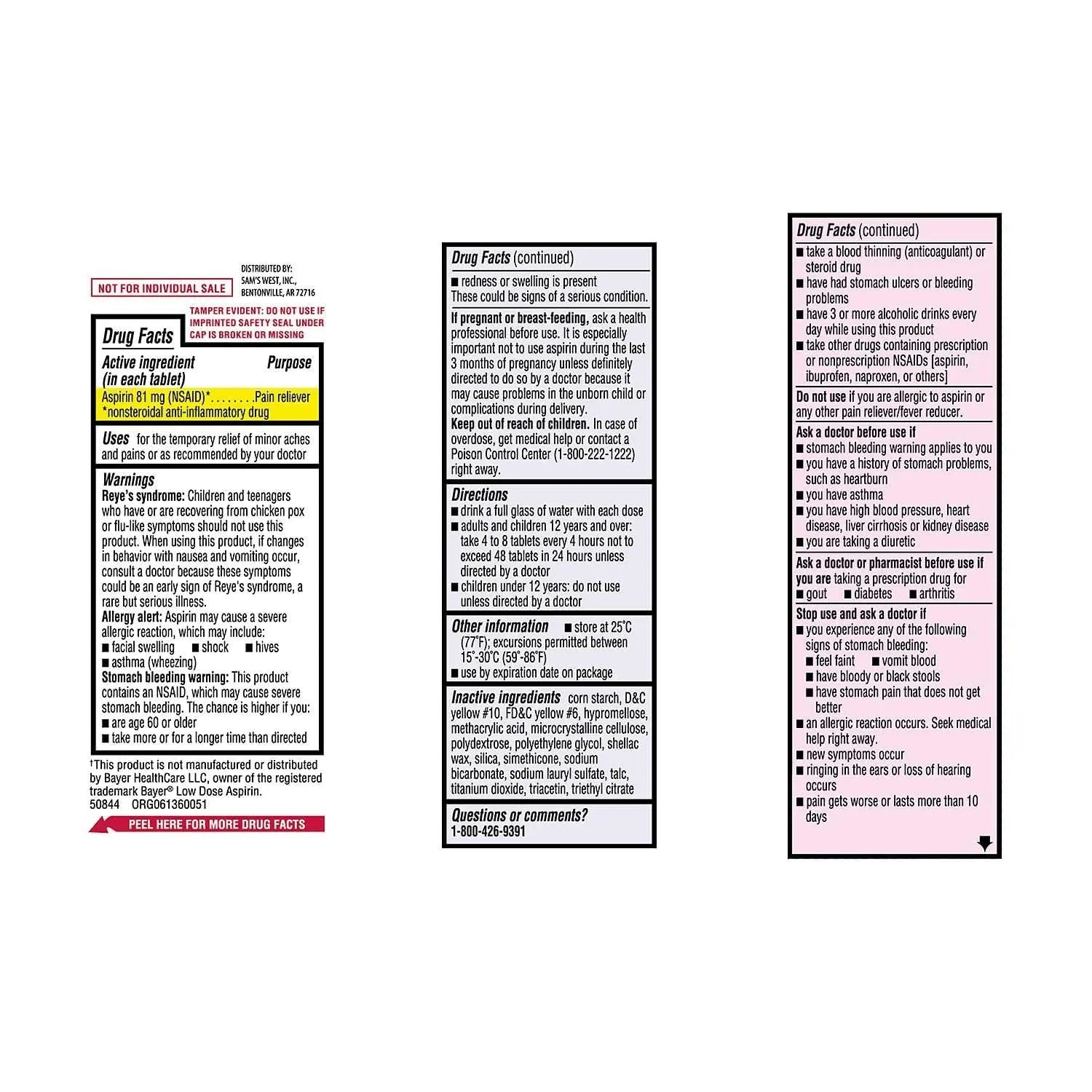 Members Mark 81 mg Low Strength Aspirin (730 Count) Outccogo buy supplements canada