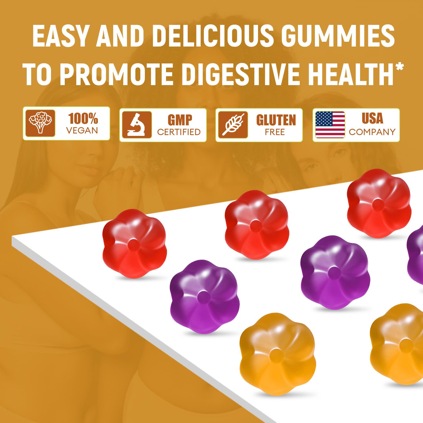 Migcopat 10G Fiber Gummies with Probiotics, Fiber Supplement with 30 Billion CFU Probiotics Blend, ACV, Vitamin C, Inulin - Support Digestive Health - No Sugar Added - Fruit Flavored - 90 Count Migcopat buy supplements canada