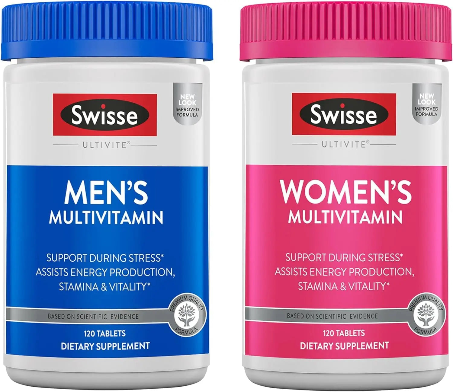 Swisse Daily Multivitamin for Men & Women Bundle Combo Pack | Supports Healthy Energy, Stress Relief, Mental Clarity & Performance, Immunity, and Heart Health Swisse buy supplements canada