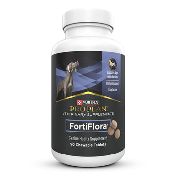 Purina Pro Plan Veterinary Supplements FortiFlora Daily Probiotics for Dogs Chewable Tablets for Digestive Gut Health and Diarrhea - 90 ct. Canister Pro Plan Veterinary Diets buy supplements canada