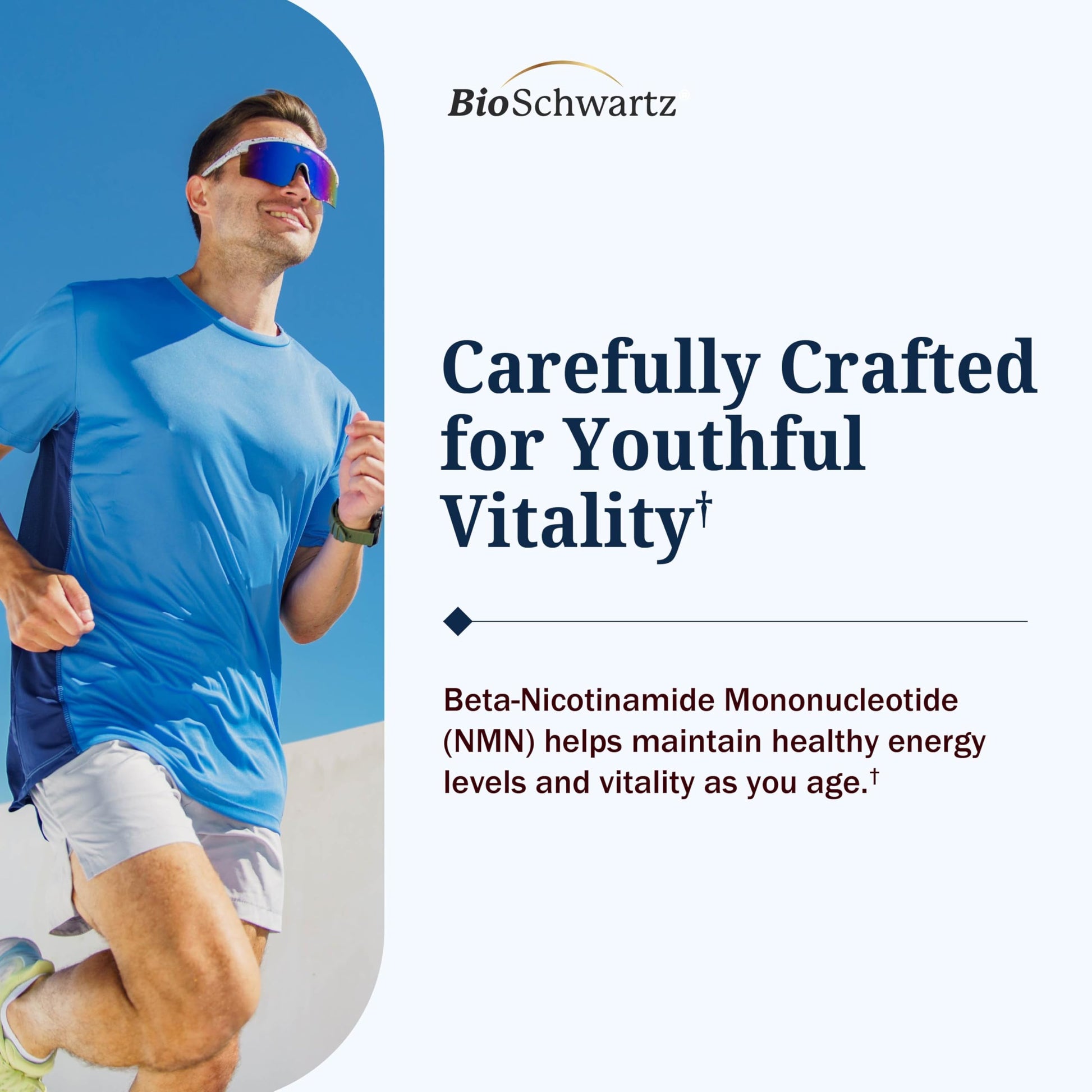 BioSchwartz NMN Supplement - 500mg Nicotinamide Mononucleotide - 30 Servings, 60 Capsules - Made in The USA with Premium Globally Sourced Ingredients, Third-Party Tested, Gluten-Free NMN Supplement BioSchwartz buy supplements canada