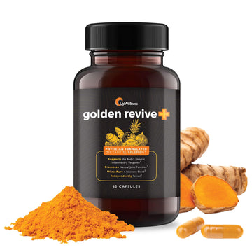 UpWellness Golden Revive + Joint Support Supplement Featuring Turmeric with Black Pepper, Quercetin, and Magnesium- Turmeric Boswellia Supplement UpWellness buy supplements canada