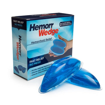 Hemorrwedge Hemorrhoid Ice Pack for Relief & Cooling Support – Twin Gel Pack with Hygienic Case – Reusable Cold Therapy for Hemorrhoids, Swelling, Postpartum & Discomfort – Water-Based Gel Hemorrwedge buy supplements canada