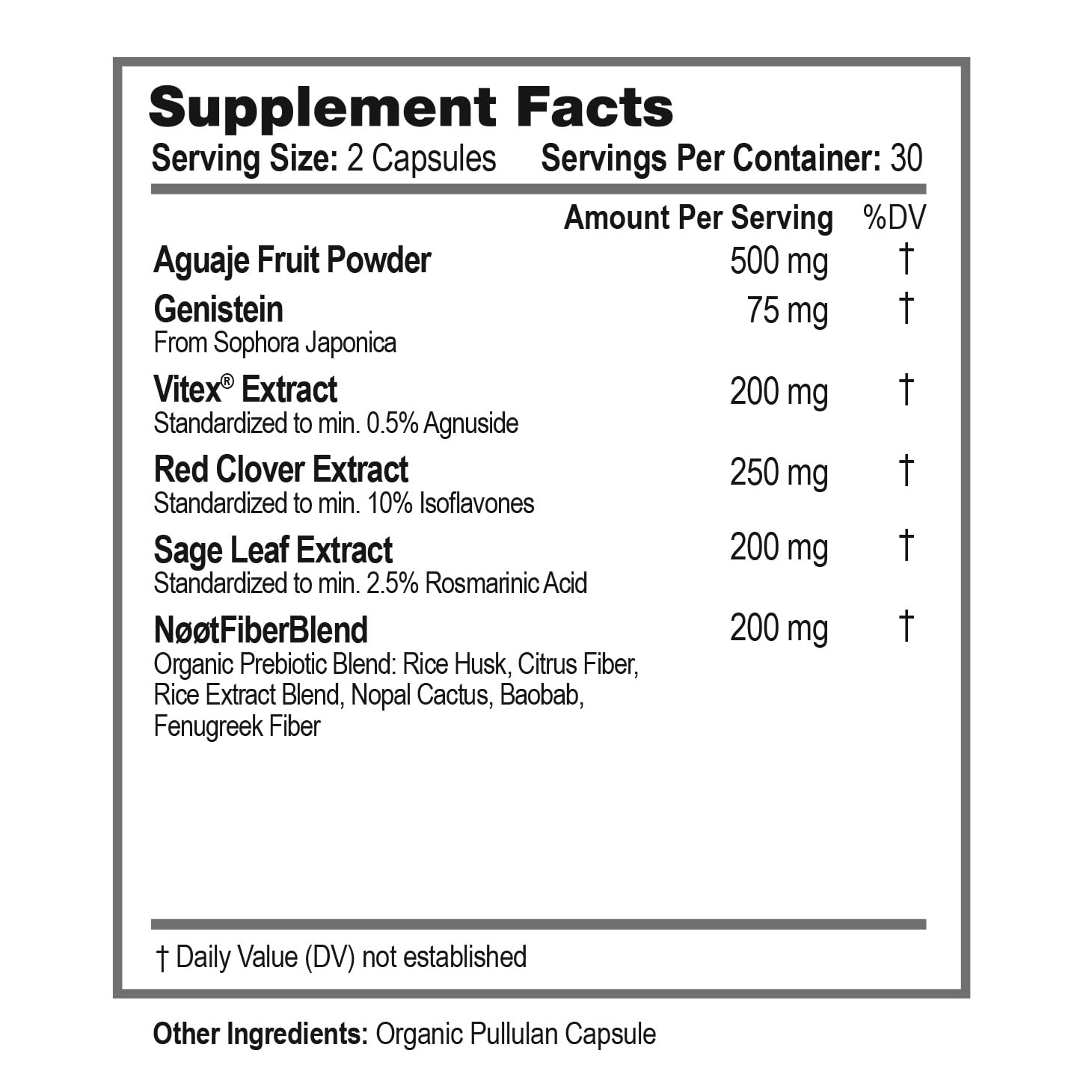 NOOT Menopause Harmony - Menopause Supplements for Women, Night Sweats & Hot Flash Relief, Hormone Balance for Women with Aguaje Fruit, Genistein and Vitex, Biohacking & Nootropics, 60 Capsules NØØT buy supplements canada
