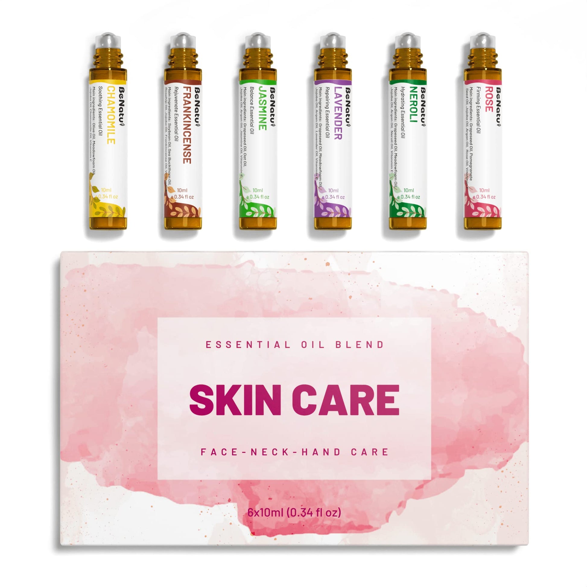 benatu 6-Pack Facial Essential Oils - Skin Care Set, 100% Pure Plant Extraction, Safe for Sensitive Skin benatu buy supplements canada