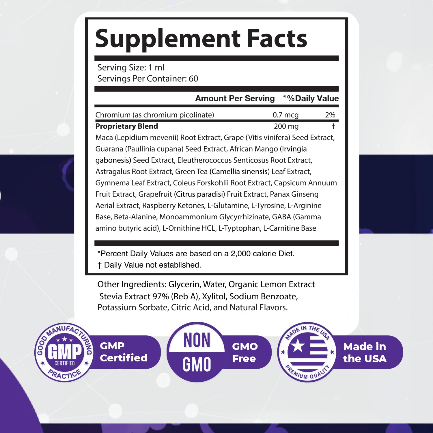 GlycoPezil – Daily Liquid Botanical Supplement with Chromium, Maca Root, Ginseng & Plant Extracts – Clean, Stimulant-Free Formula – GMP-Certifed, Non-GMO, Made in USA - 2 fl oz, 1 Month Supply Nature’s NutriWave buy supplements canada
