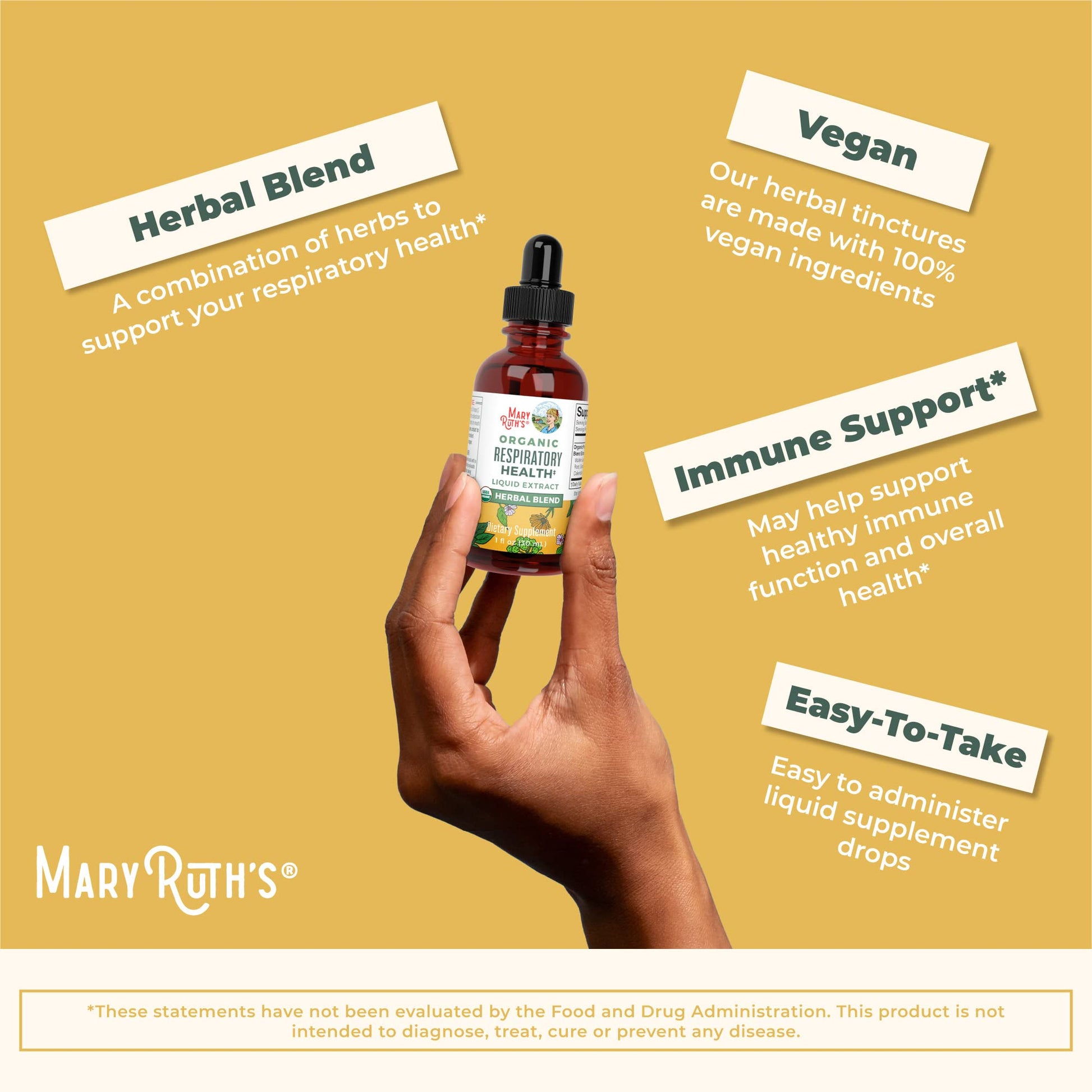 MaryRuth's | USDA Organic Respiratory Health Herbal Supplement Extract MaryRuth Organics buy supplements canada