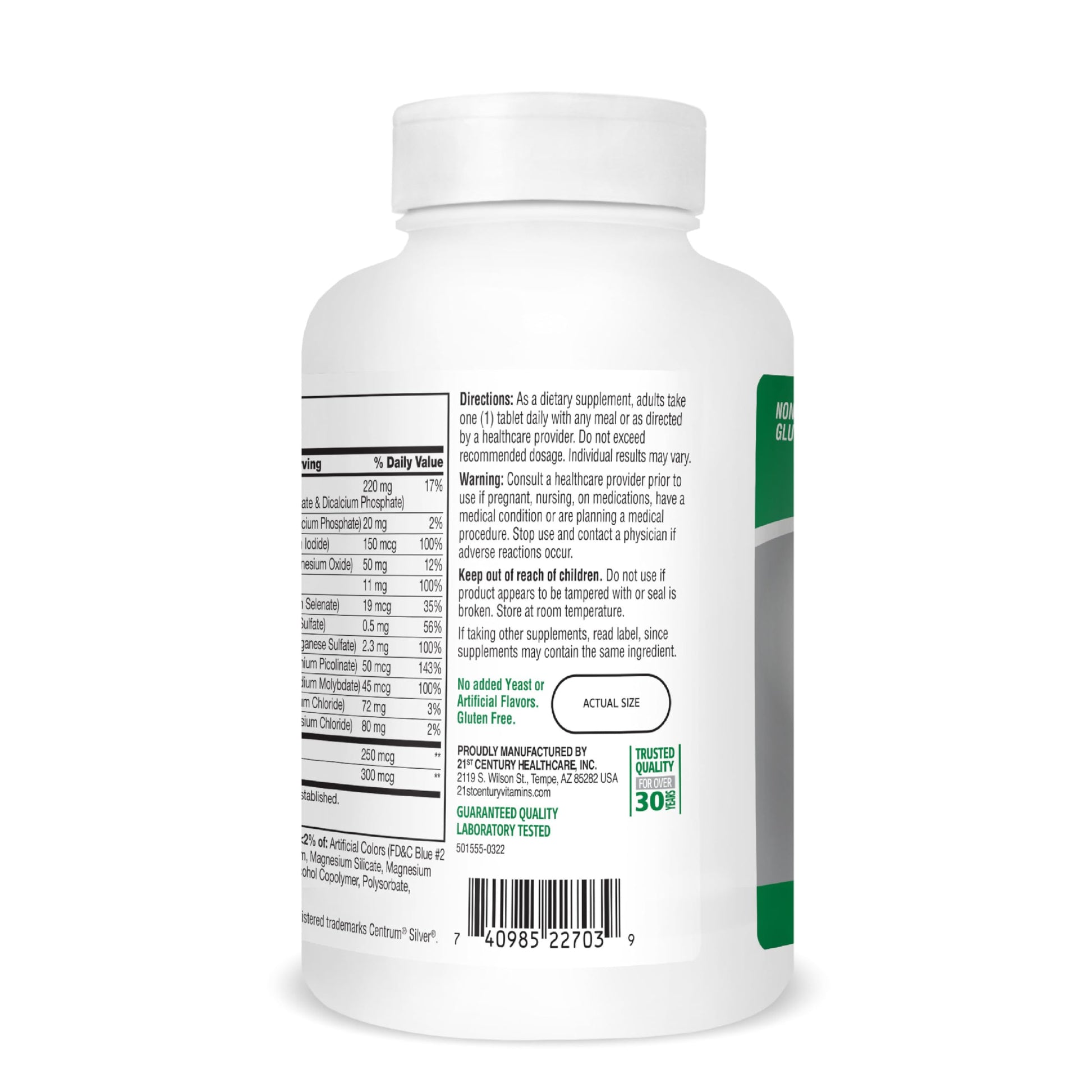 21st Century Sentry Senior Tablets, 265 Count 21st Century buy supplements canada