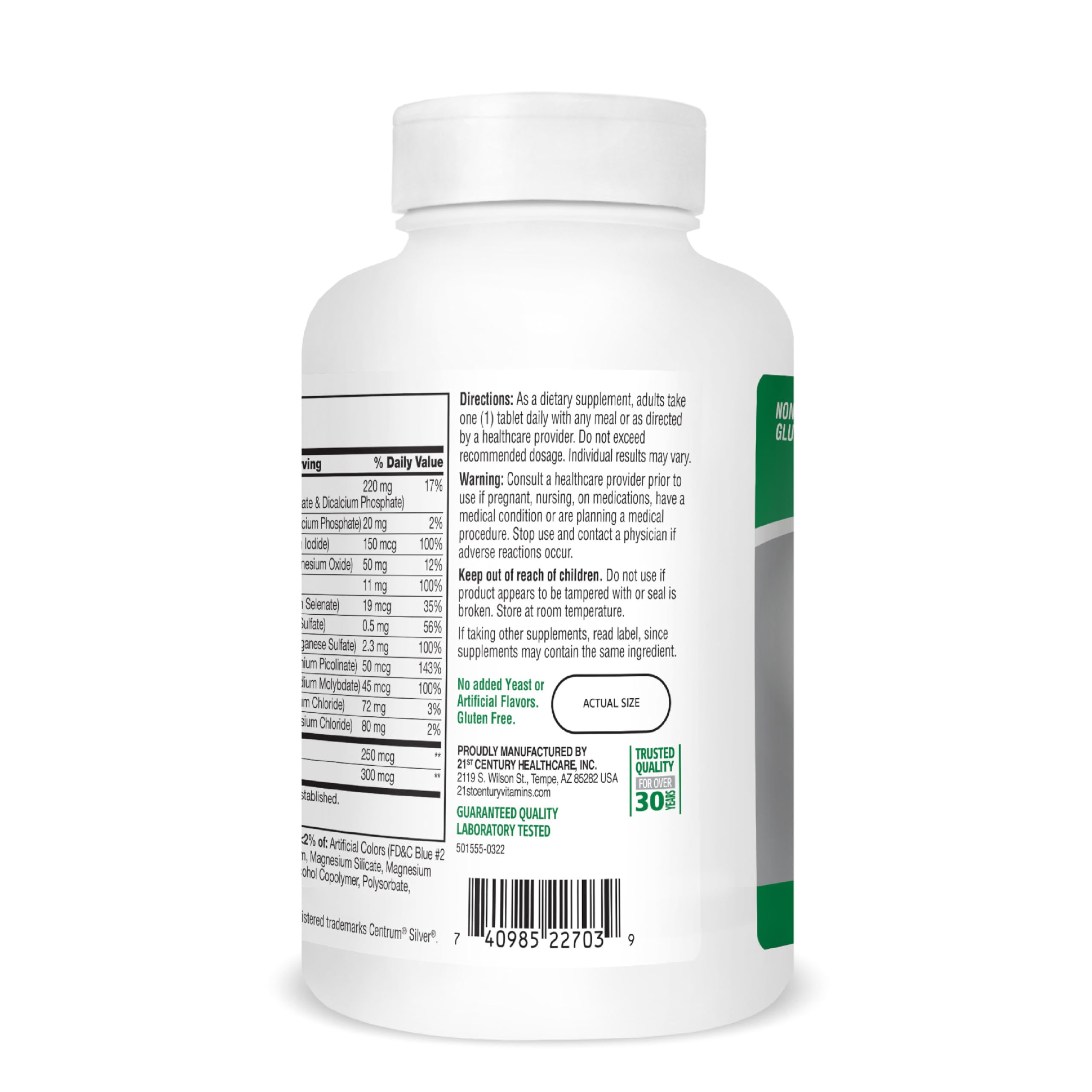 21st Century Sentry Senior Tablets, 265 Count 21st Century buy supplements canada