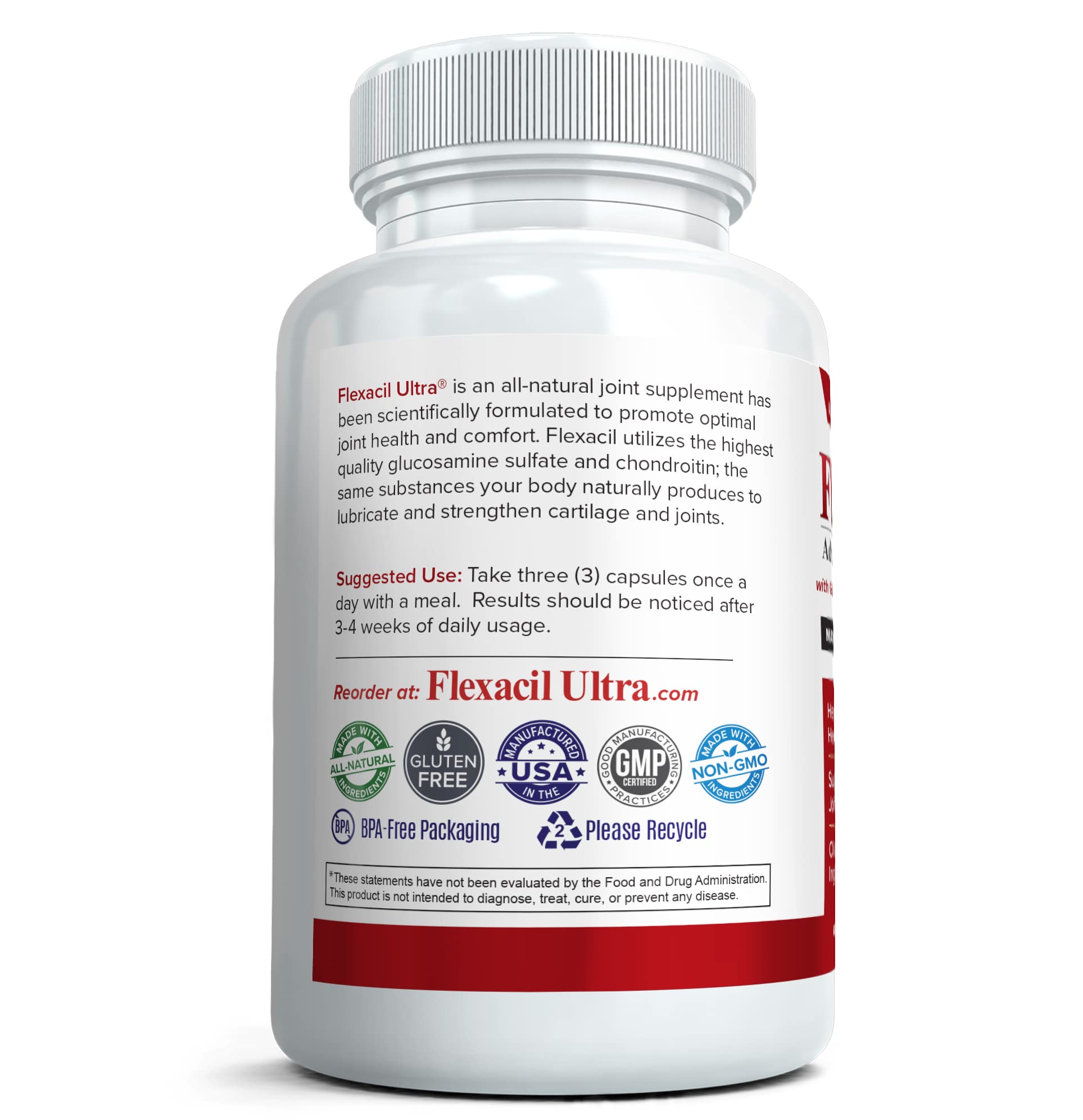Flexacil Ultra (3 Bottles) Maximum Strength Joint Health & Support Supplement | Glucosami Flexacil Ultra buy supplements canada