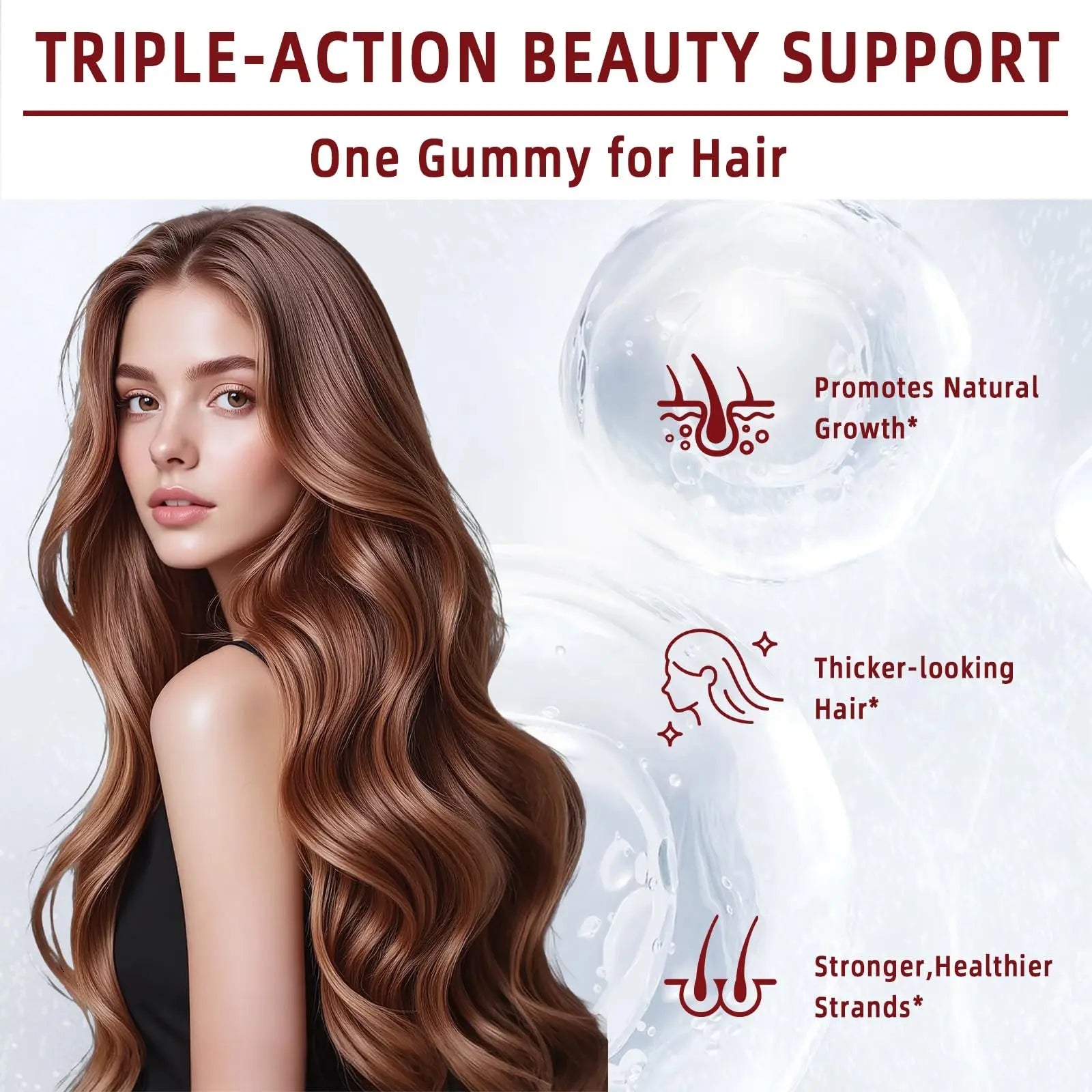 YYLLYY Hair Growth Vitamins Gummies | with Biotin, Vitamin C & E, Botanical Extracts | Supports Healthy Hair Growth & Strength, Skin & Nail Care YYLLYY buy supplements canada