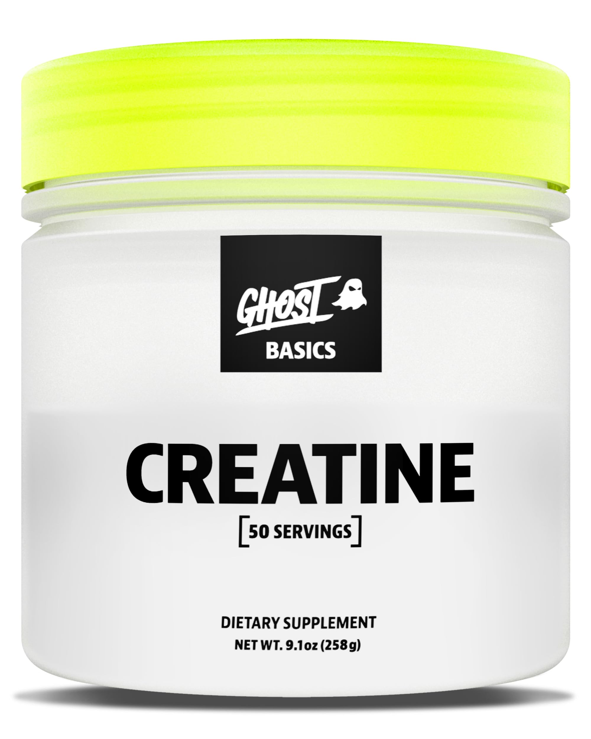 GHOST Basics Creatine Monohydrate Powder for Men & Women – 5G Creapure Creatine Workout Supplement for Muscle Gain – Vegan, Soy Free & Gluten Free - 50 Servings GHOST buy supplements canada