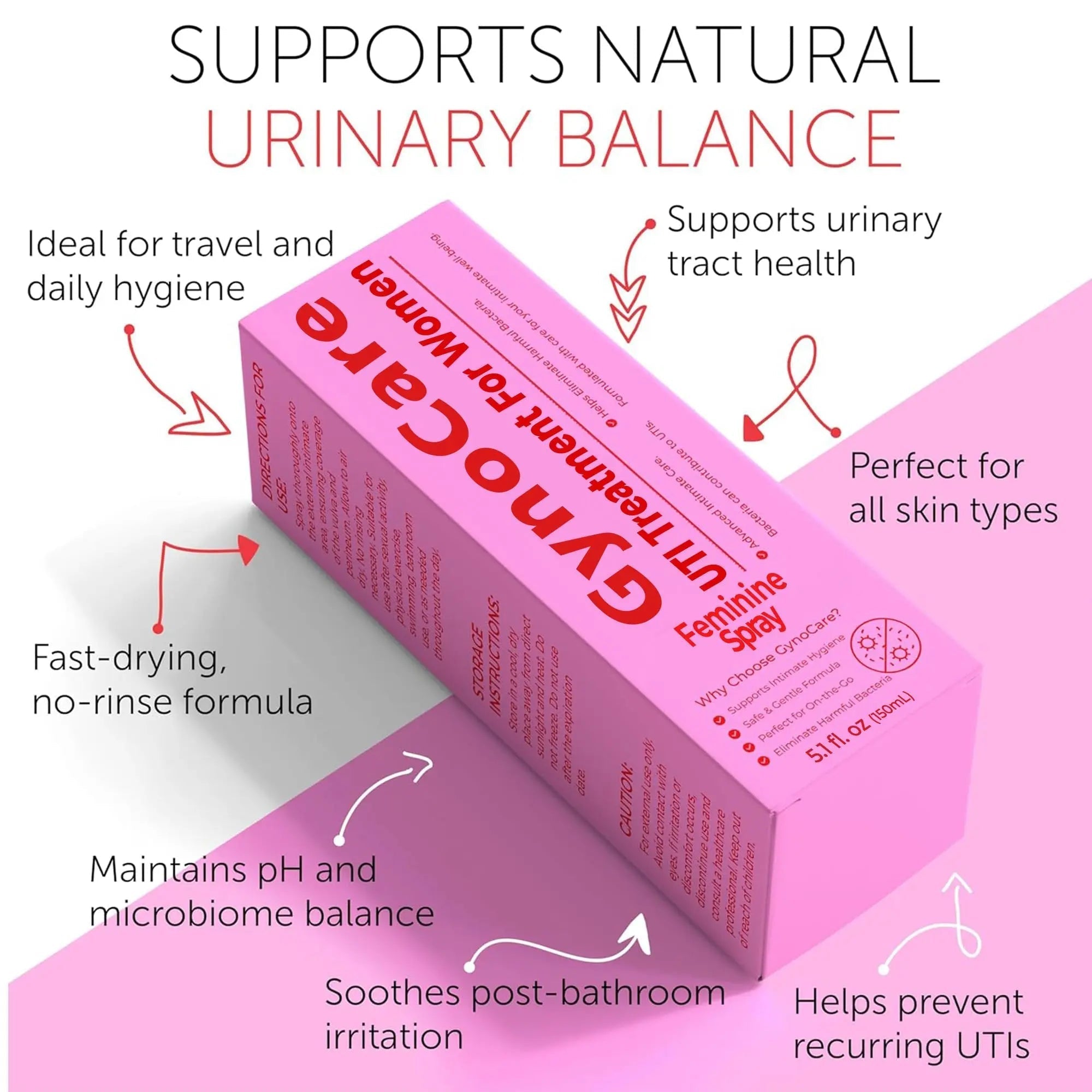 Feminine Spray | UTI Treatment for Women | UTI Defense & Intimate Odor Control | Daily Feminine Hygiene Spray | Eliminate Harmful Bacteria | Gentle, Safe, Travel-Friendly & pH-Balanced | 5.1 fl oz Terramed Just Think Comfort buy supplements canada