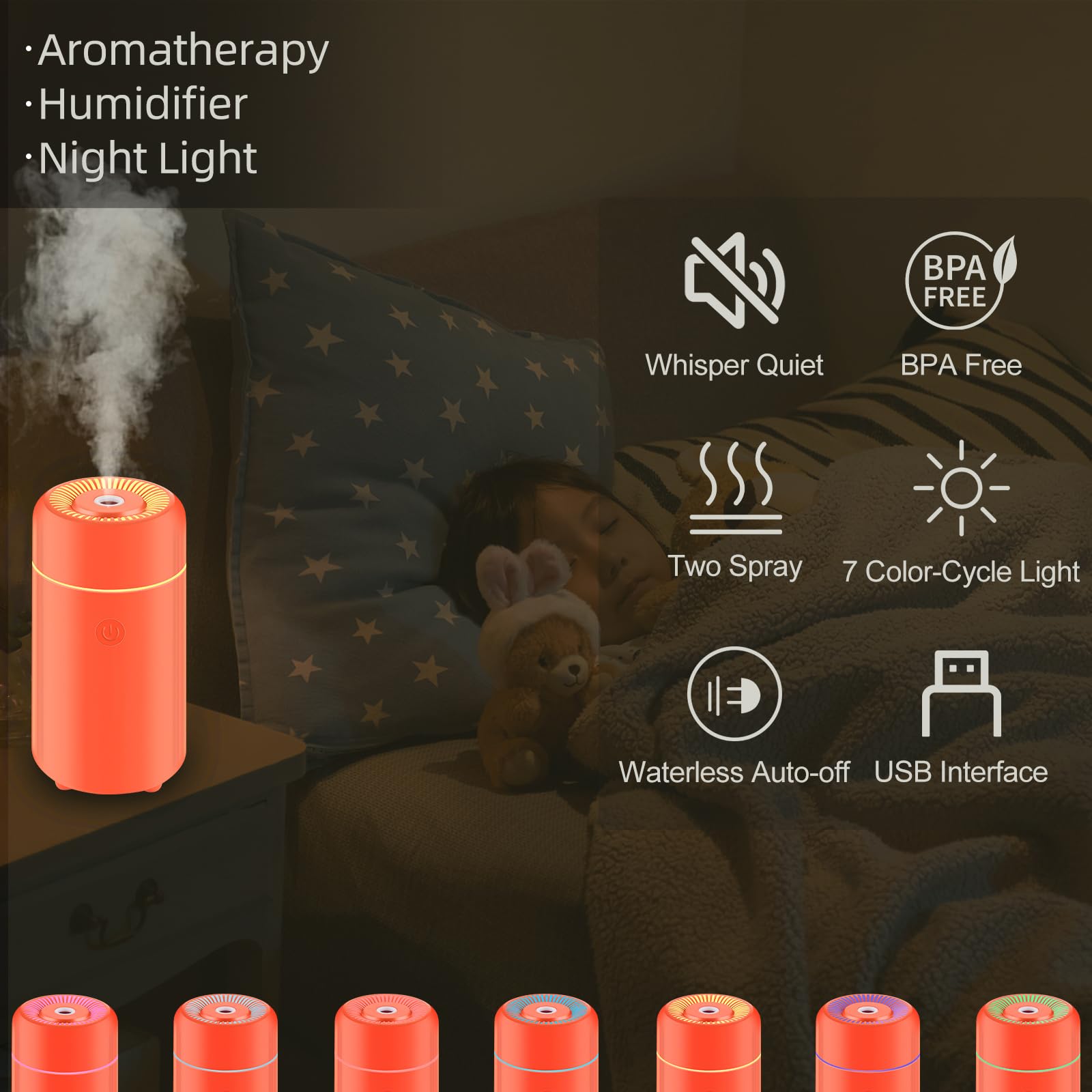 CHOUWEEK Car Essential Oil Diffuser, Mini Portable Air Diffuser for Aromatherapy, Small USB CHOUWEEK buy supplements canada