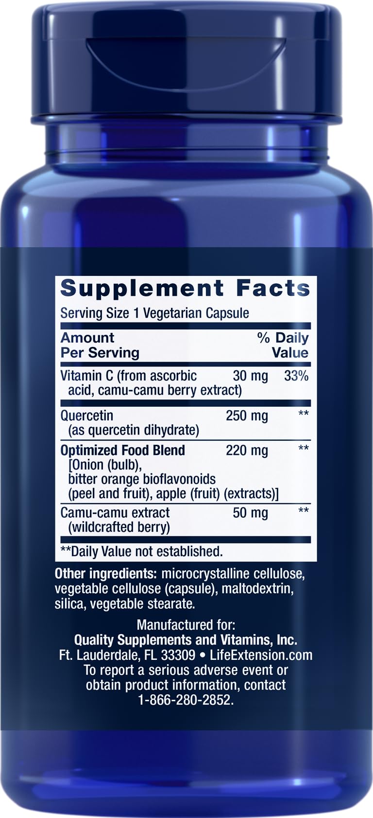 Life Extension Optimized Quercetin Capsules, 60 Vegetarian Capsules (Pack of 3) Life Extension buy supplements canada
