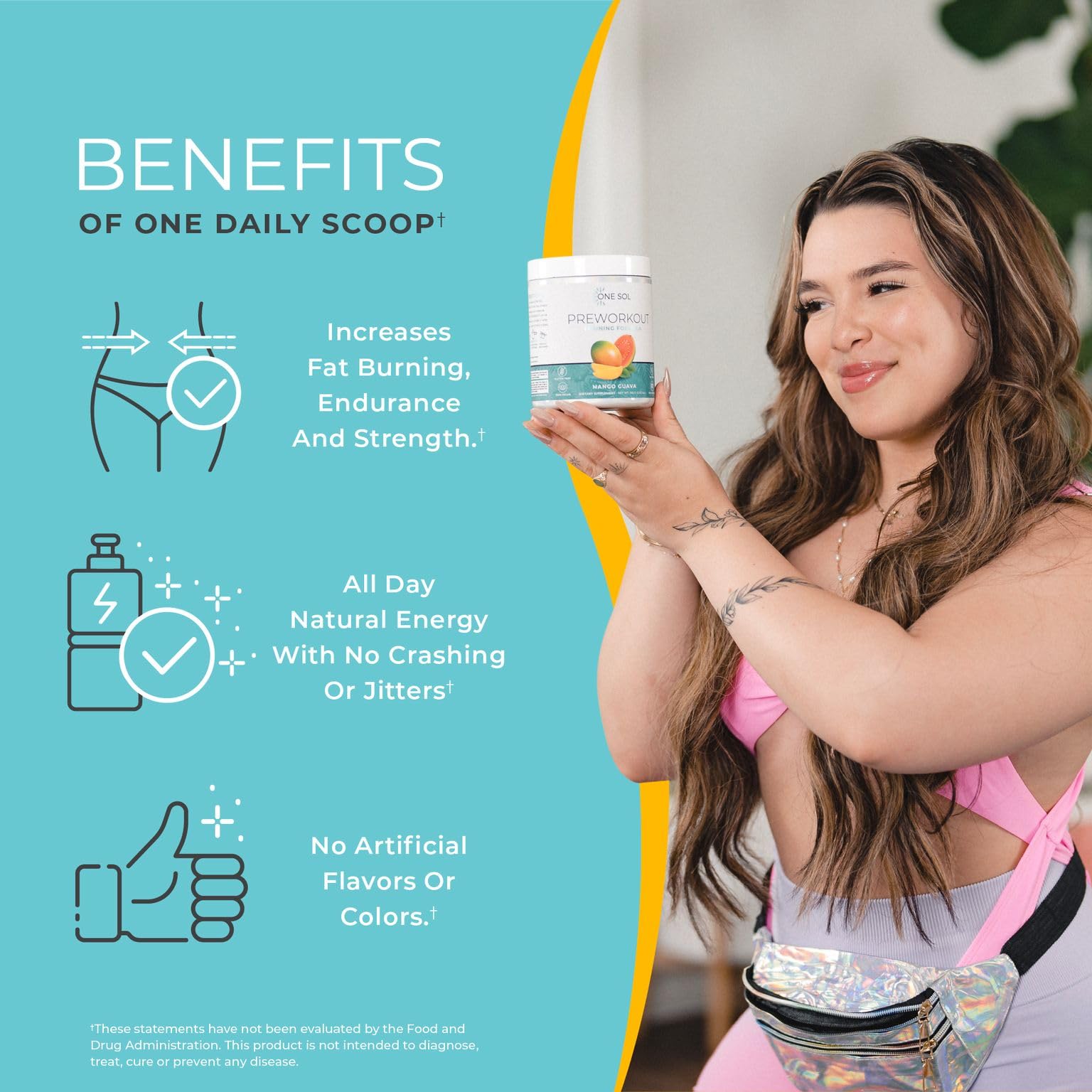 One Sol Pre-Workout for Women, Enhanced Pump & Focus, No Jitters Or Crash, Natural One Sol buy supplements canada