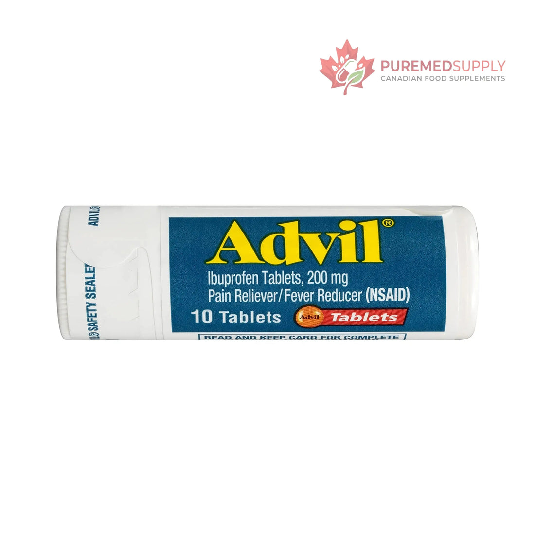 Advil Pain Reliever and Fever Reducer, Pain Relief Medicine with Ibuprofen 200mg for Headache, Backache, Menstrual Pain and Joint Pain Relief - 10 Coated Tablets Advil buy supplements canada