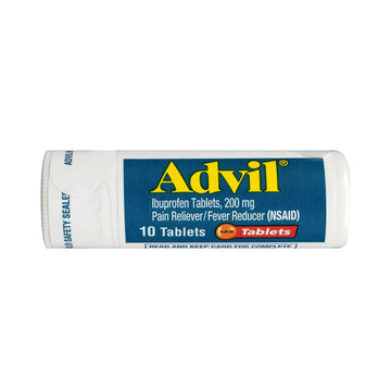 Advil Pain Reliever and Fever Reducer, Pain Relief Medicine with Ibuprofen 200mg for Headache, Backache, Menstrual Pain and Joint Pain Relief - 10 Coated Tablets Advil buy supplements canada