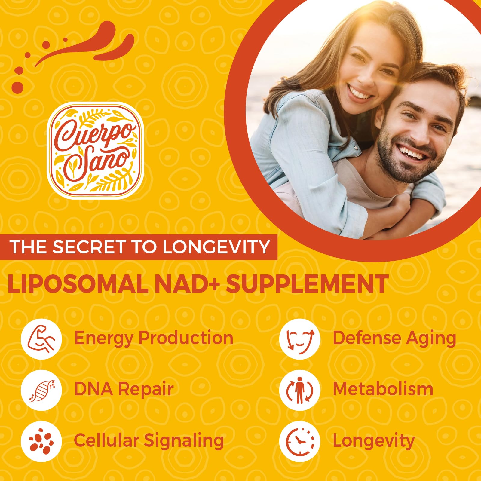 Cuerpo Sano 2000 MG NAD Supplement, Liposomal NAD+ with High Absorption, More Efficient Than Nicotinamide Riboside, Pure & Plus Boosting Supplement, Aging Defense, Metabolism & Cellular, 60 softgels Cuerpo Sano buy supplements canada